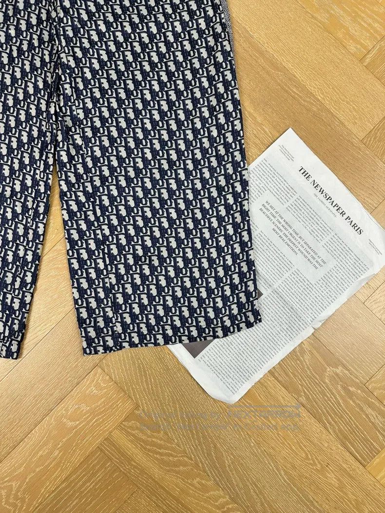 Dior Dior 25-year-old new twill Oblique printed mid-waist elast Size 42" / US 20 - 3 Thumbnail