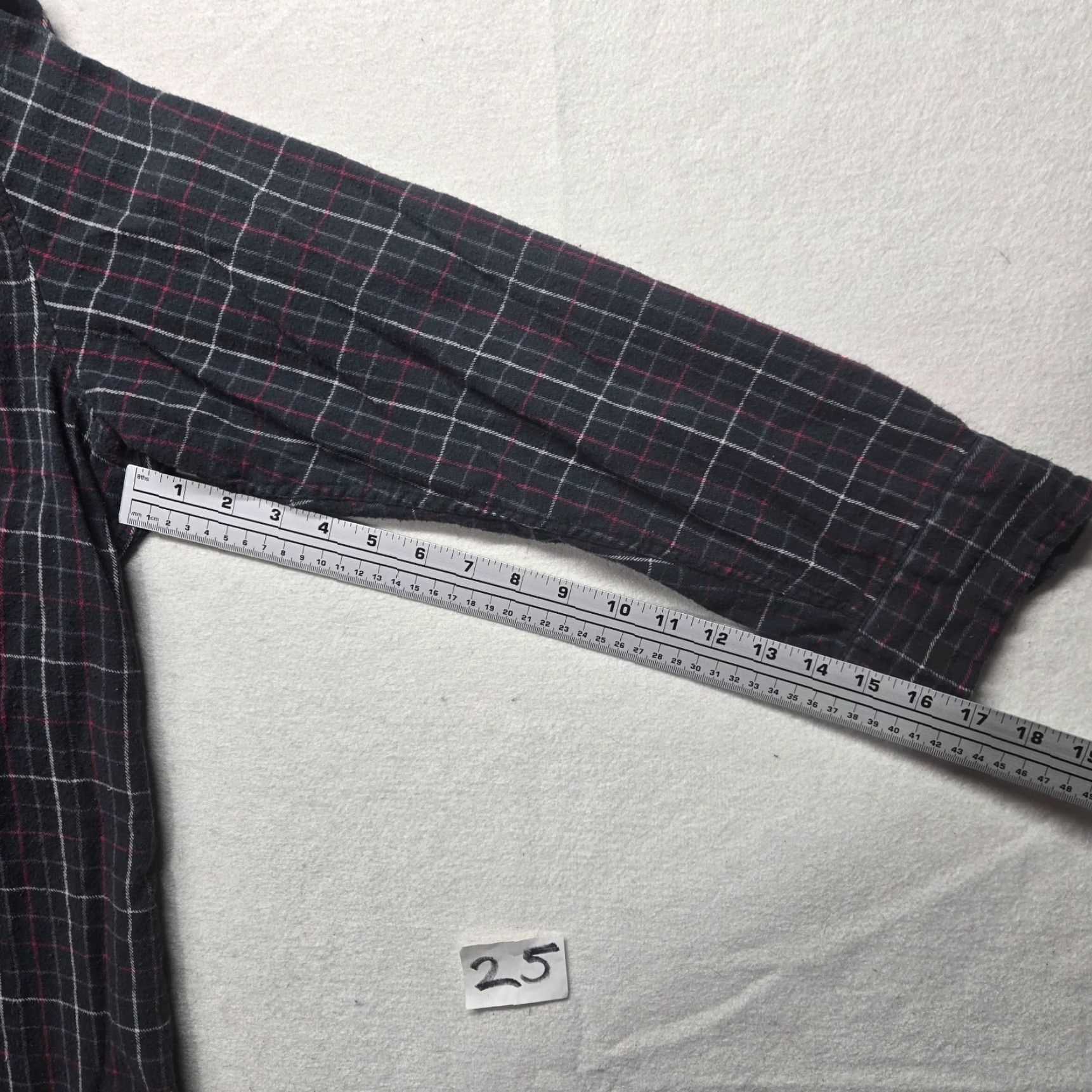Vintage Saddlebred Shirt Black Plaid Button-Up Adult XL Mens Casual Classic Flannel Cotton Cotton Shirt Size US XL / EU 56 / 4 - 4 Thumbnail