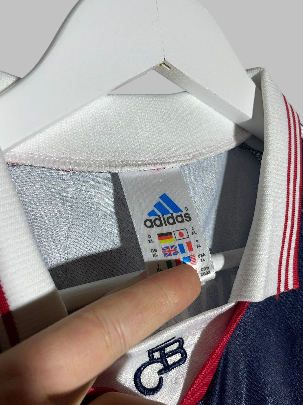 Adidas × Vintage Bayern Munchen Adidas 1997/99 Home VIN Football Shirt Size US XL / EU 56 / 4 - 15 Thumbnail