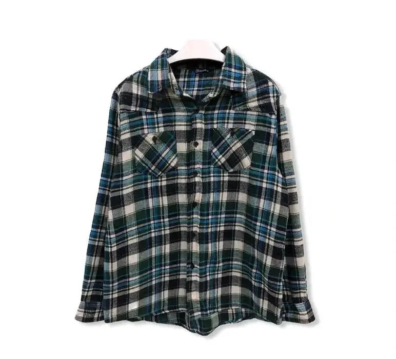 Vintage Vintage Fresco Plaid Tartan Flannel Shirt 👕 Size US M / EU 48-50 / 2 - 1 Thumbnail