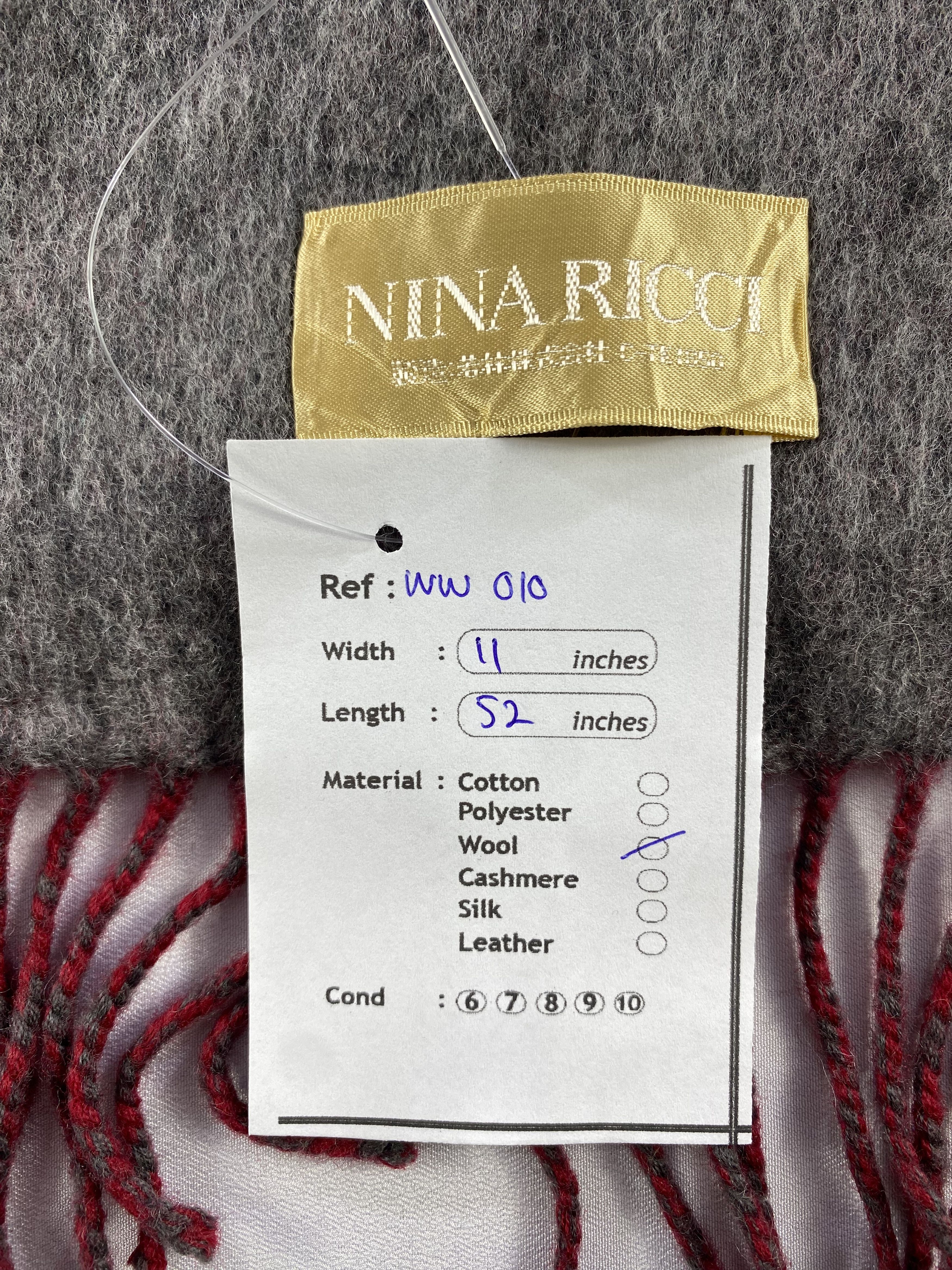 Vintage Nina Ricci Scarf / Muffler / Neckwear Size ONE SIZE - 5 Thumbnail