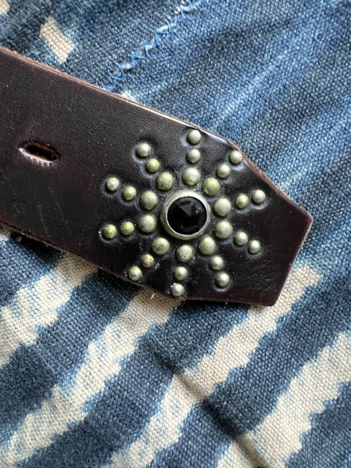 Hollywood Trading Company HTC Studded Belt Hollywood Tranding Co. Supreme RRL Size 34 - 6 Thumbnail