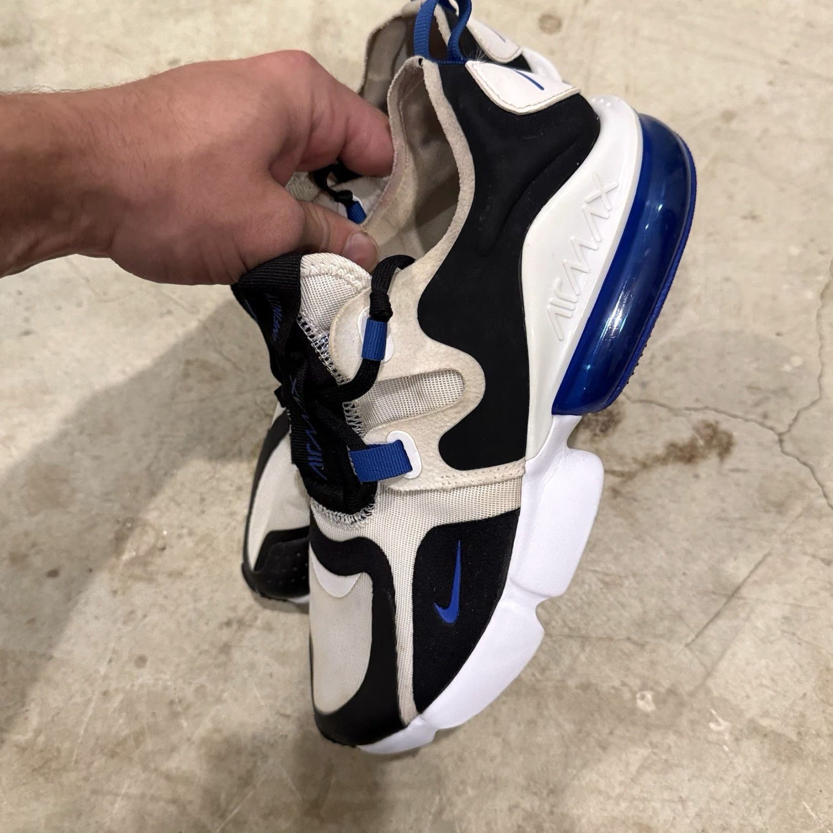 Nike Nike Air Max Infinity Sneakers Men’s Size 6.5 Black Game Royal Textile Rubber Foam Lower Top Casual Running & Jogging Sen Tread 2020 Size US 7 / EU 40 - 6 Thumbnail