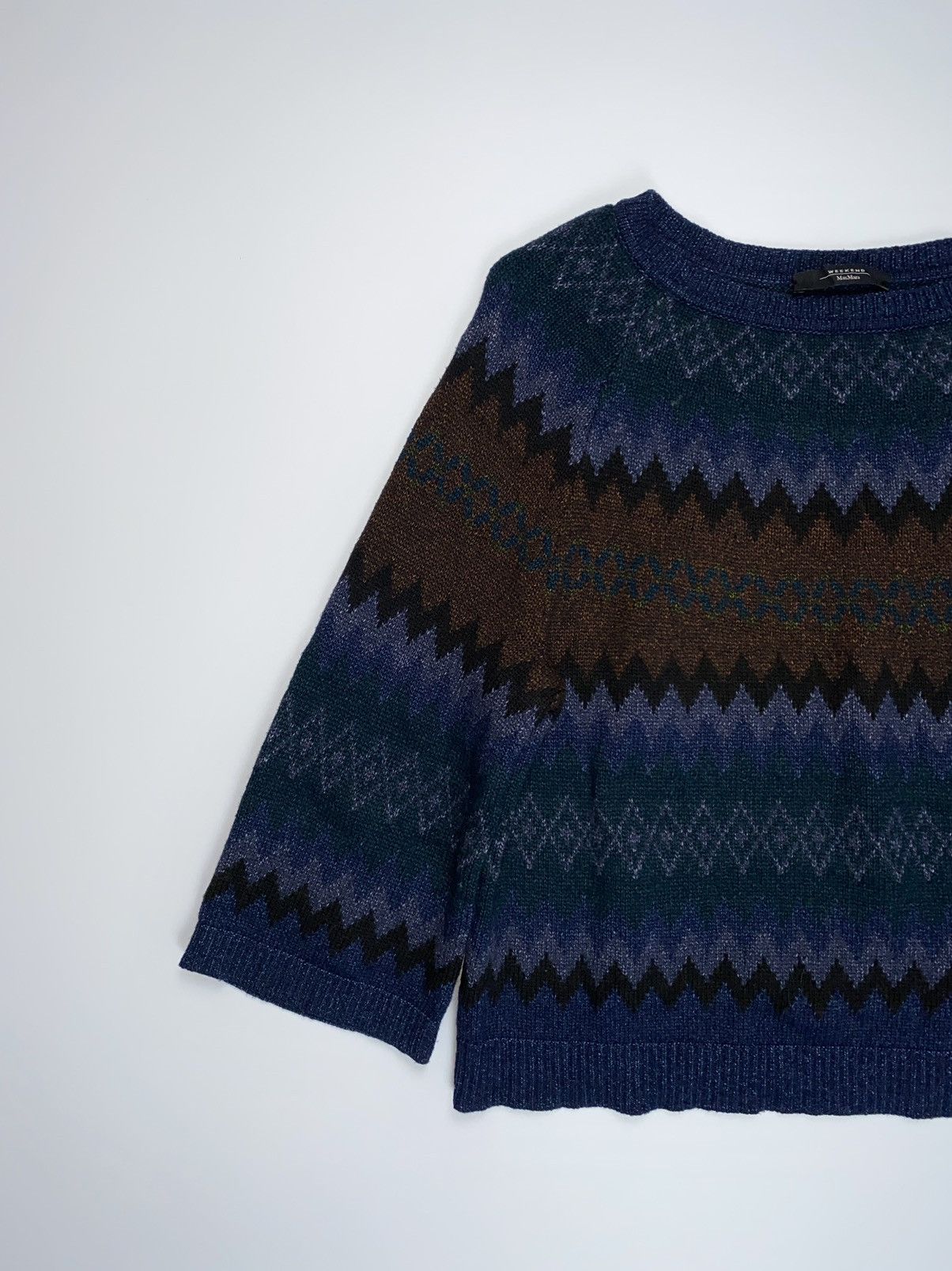 Weekend Max Mara 🚨 Weekend Max Mara vintage knitted wool sweater art luxury Size M / US 6-8 / IT 42-44 - 2 Thumbnail