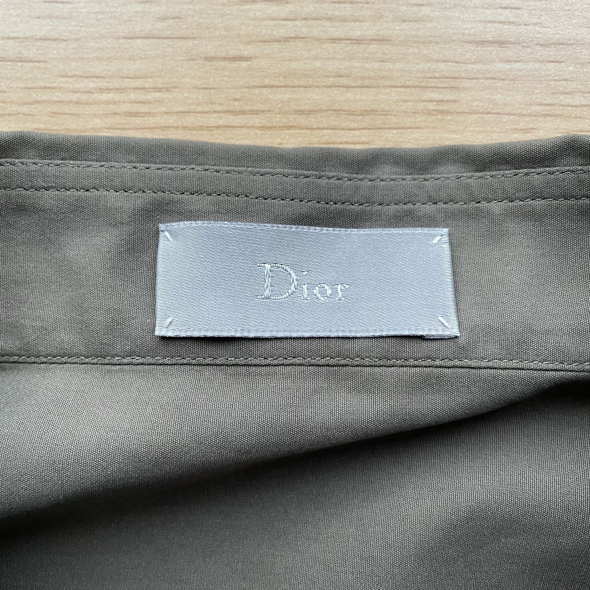 Dior 98 New DIOR Pocket Work Shirt Dark Green 41 L Size US L / EU 52-54 / 3 - 5 Thumbnail