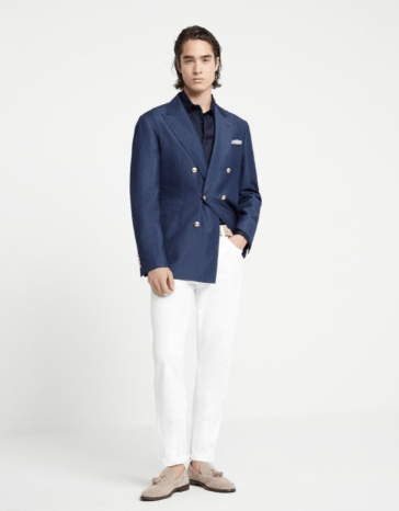 Brunello Cucinelli Shirt in Navy Size US S / EU 44-46 / 1 - 5 Thumbnail