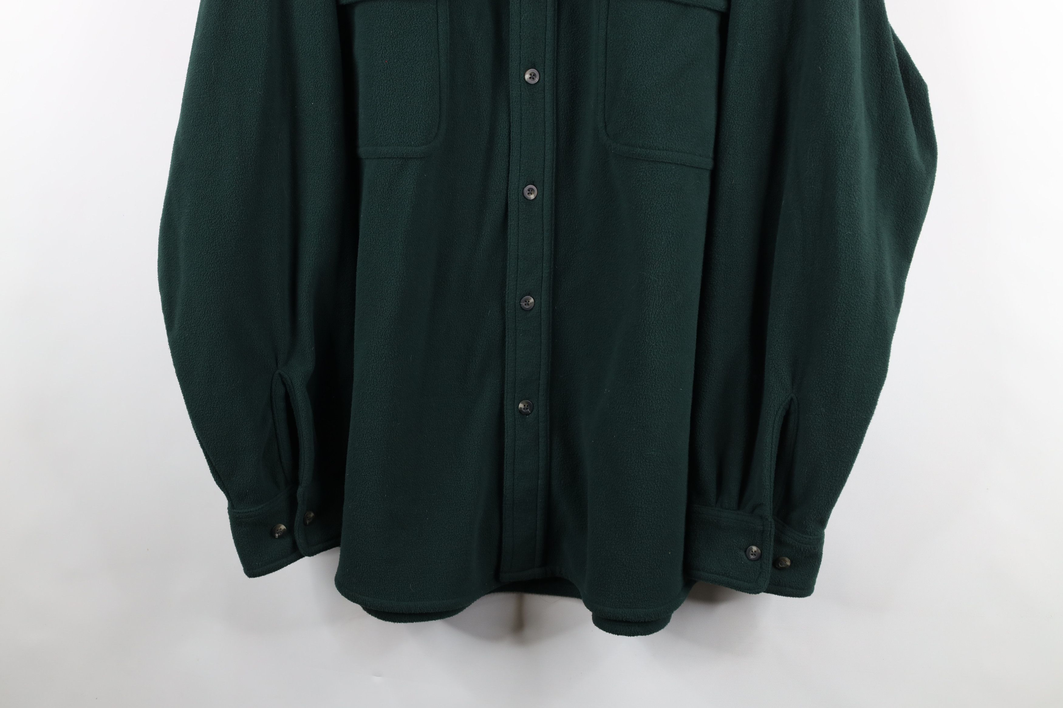 Cabelas × Vintage Vintage 90s Cabelas Fleece Collared Button Shirt Jacket Jac Size US XL / EU 56 / 4 - 3 Thumbnail