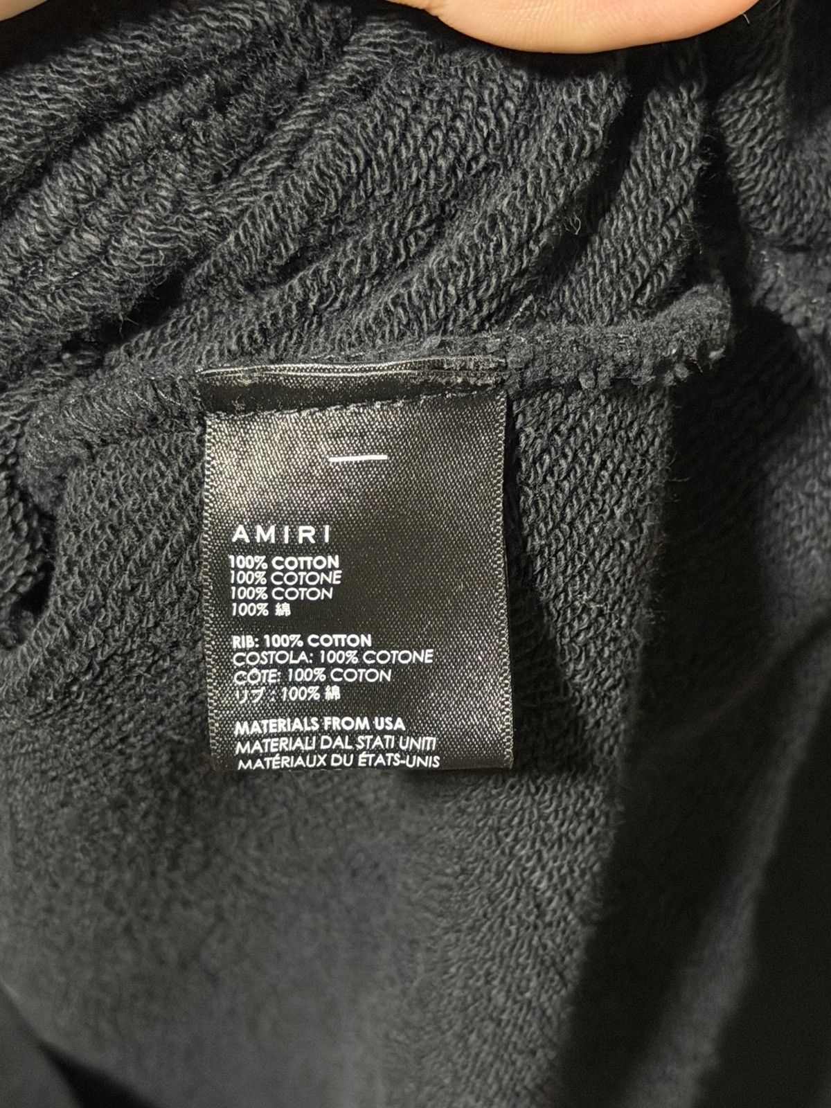 Amiri AMIRI LOGO BLACK HOODIE Size US L / EU 52-54 / 3 - 7 Thumbnail