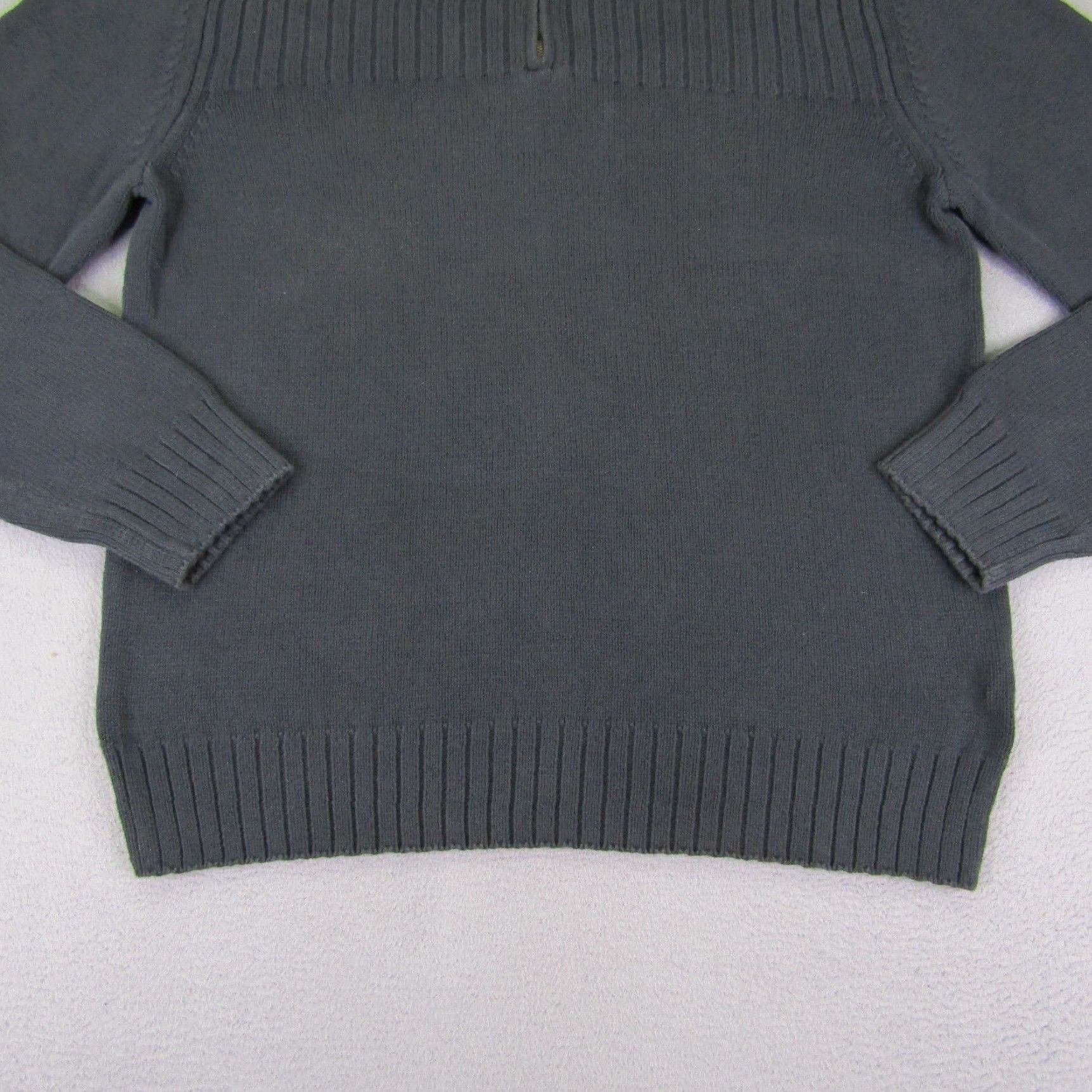 Banana Republic VINTAGE Banana Republic Sweater Men Extra Large Blue 1/4 Zip Pullover Ribbed Y2K Size US XL / EU 56 / 4 - 3 Thumbnail