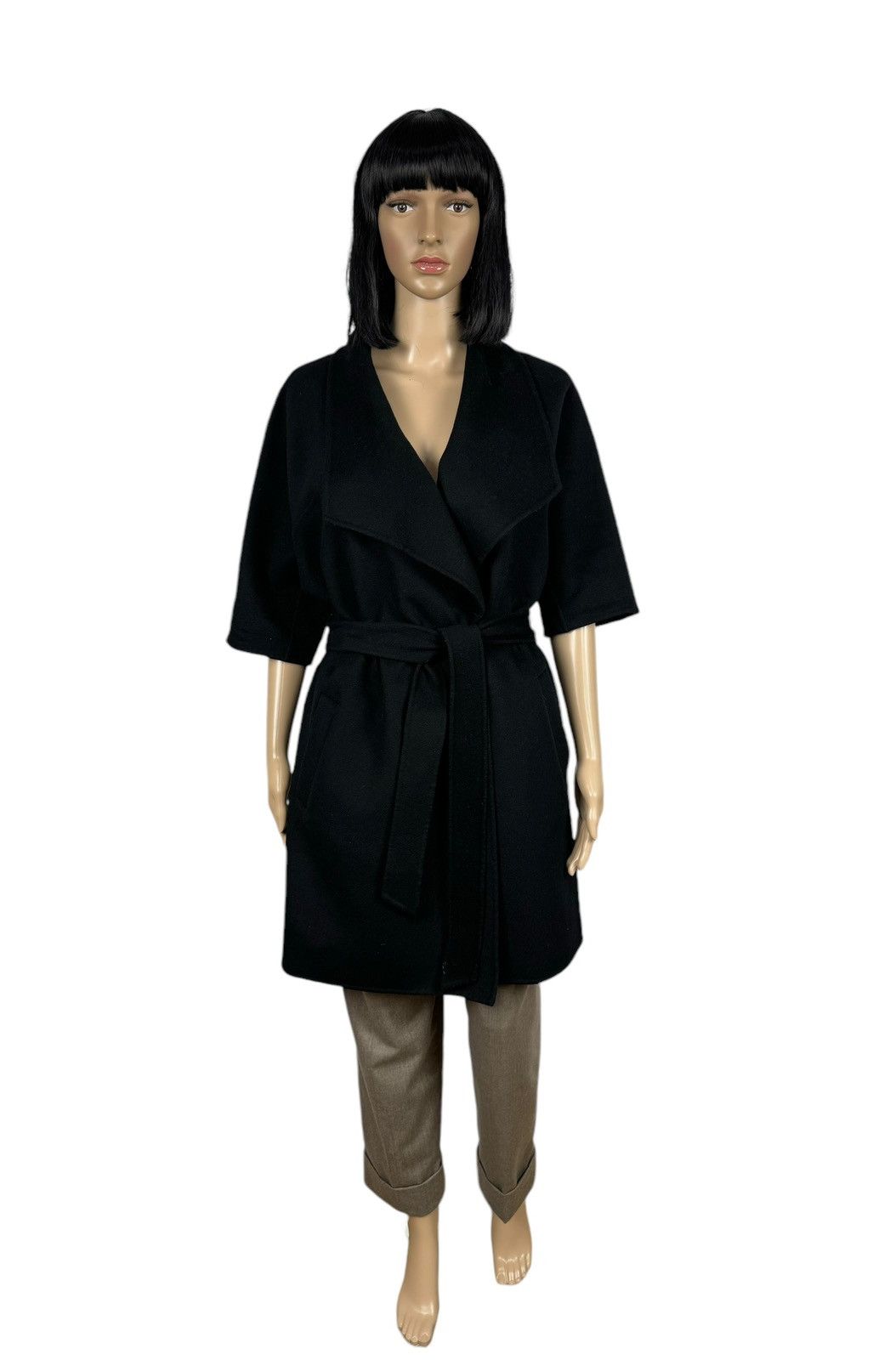 Max Mara Max Mara Studio Lana Wool-Cashmere Coat Short Sleeve Size S / US 4 / IT 40 - 2 Thumbnail