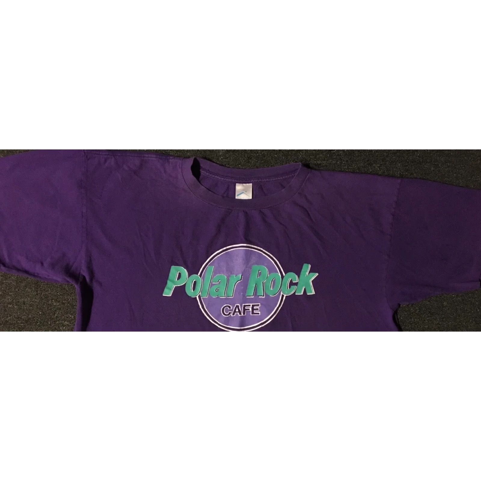 Vintage VINTAGE Alaska Polar Cafe Faded Shirt 2XL USA Bar Grunge Biker Surf Skate 90s 80s Mens Purple USA Shirt Size US XXL / EU 58 / 5 - 5 Thumbnail