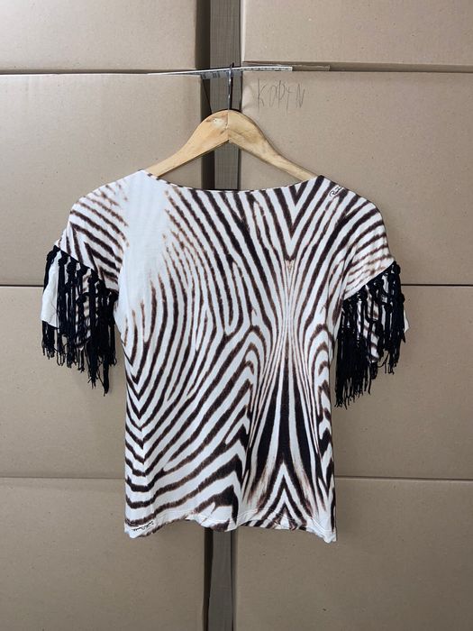 Just Cavalli Rare Vintage Roberto Cavalli Animal Zebra Print T Shirt ...