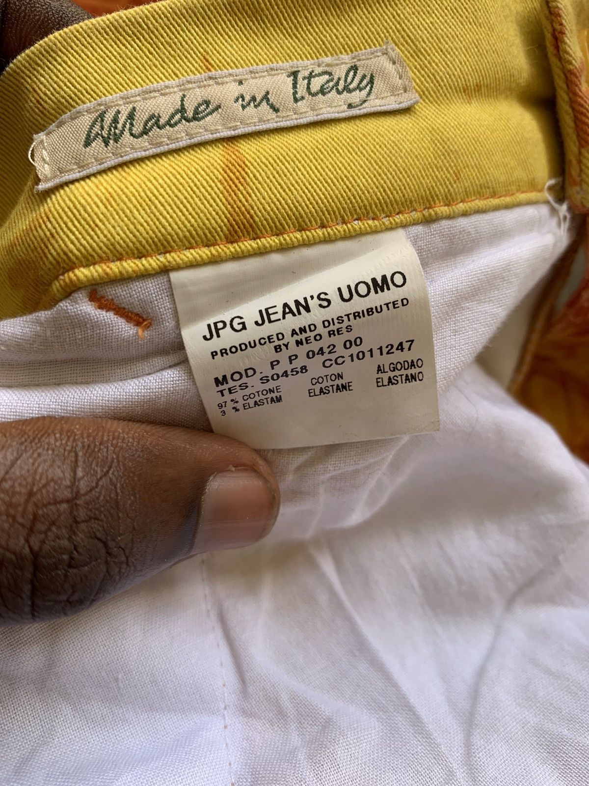 Jean Paul Gaultier 1995 Jean Paul Gaultier Orange Comics Pants Size US 32 / EU 48 - 10 Thumbnail