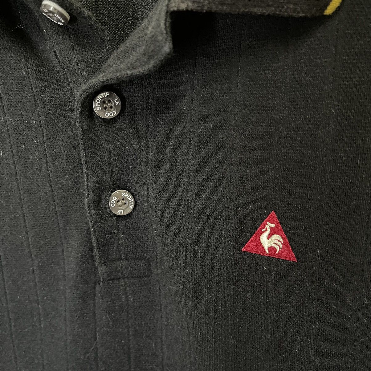 Japanese Brand Le Coq Sportif Small Logo Collar Longsleeve Shirts Size US L / EU 52-54 / 3 - 5 Thumbnail