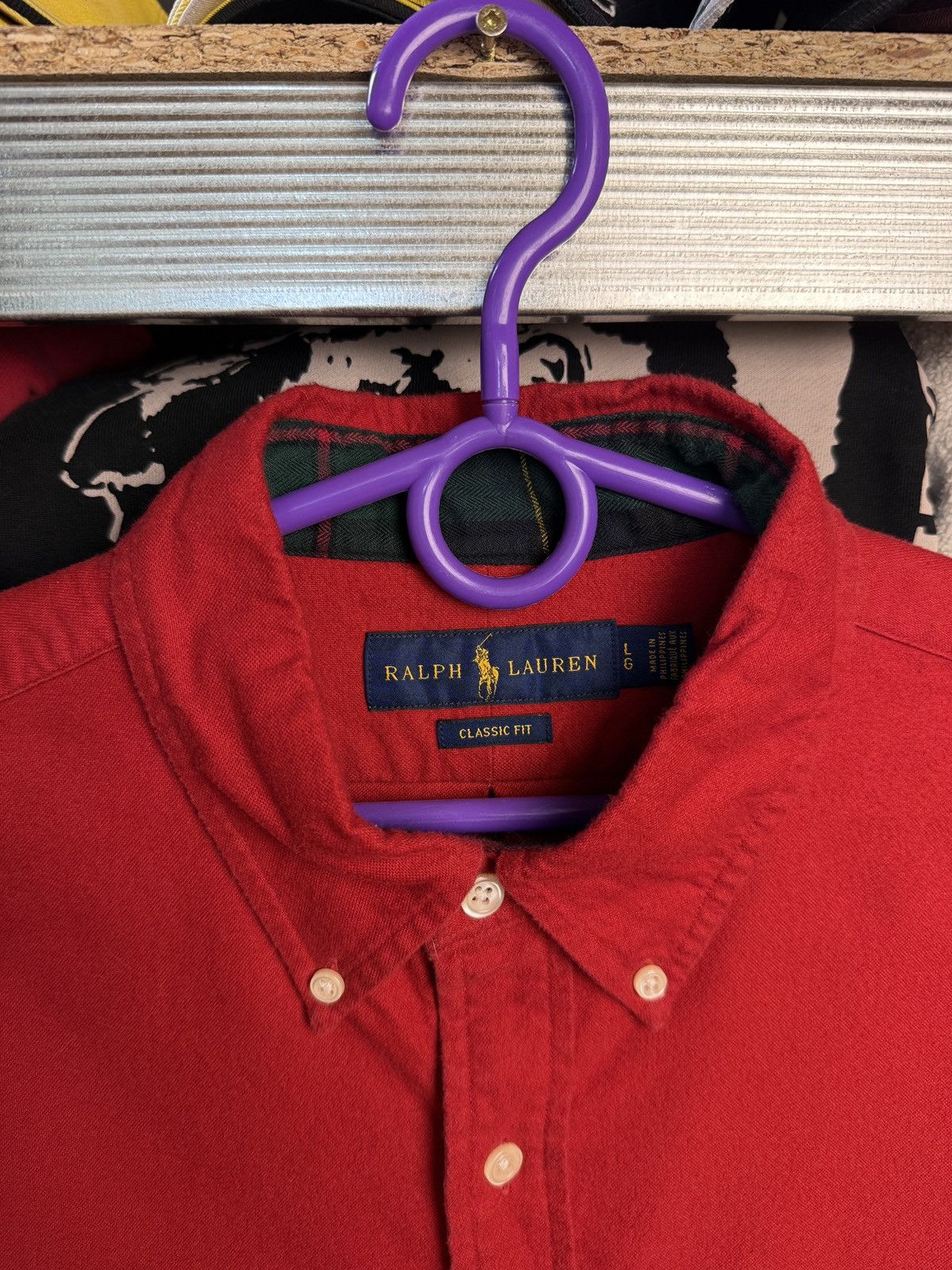 Polo Ralph Lauren Polo Bear Ralph Lauren shirt Corduroy Button Up Rare Vintage Size US L / EU 52-54 / 3 - 9 Thumbnail