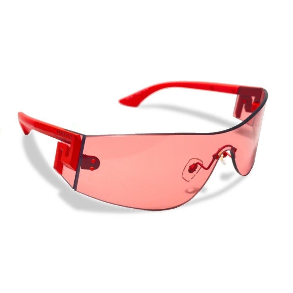 Versace BNIB Versace Red Shield Sunglasses Size ONE SIZE - 1 Thumbnail