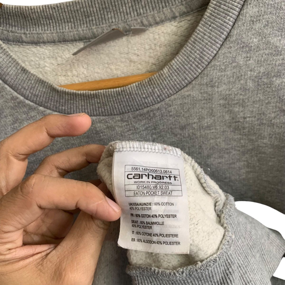 Carhartt × Vintage Carhartt Sweatshirt Rare Pocket Design Large Streetwear Size US L / EU 52-54 / 3 - 4 Thumbnail