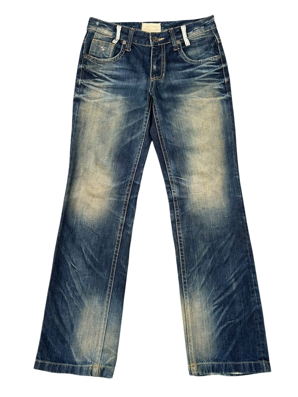If Six Was Nine Lolita Buckle Back Japanese Brand Distressed Denim Jeans Size US 34 / EU 50 - 3 Thumbnail