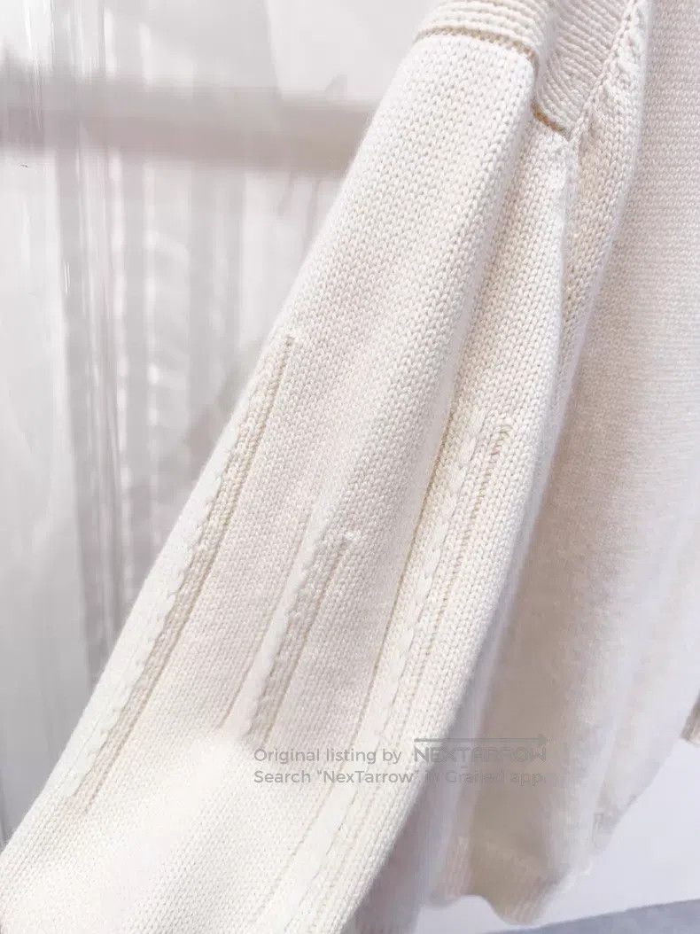 Hermes Hermes White Open Cardigan for Spring/Summer 2025 Size M / US 6-8 / IT 42-44 - 6 Thumbnail