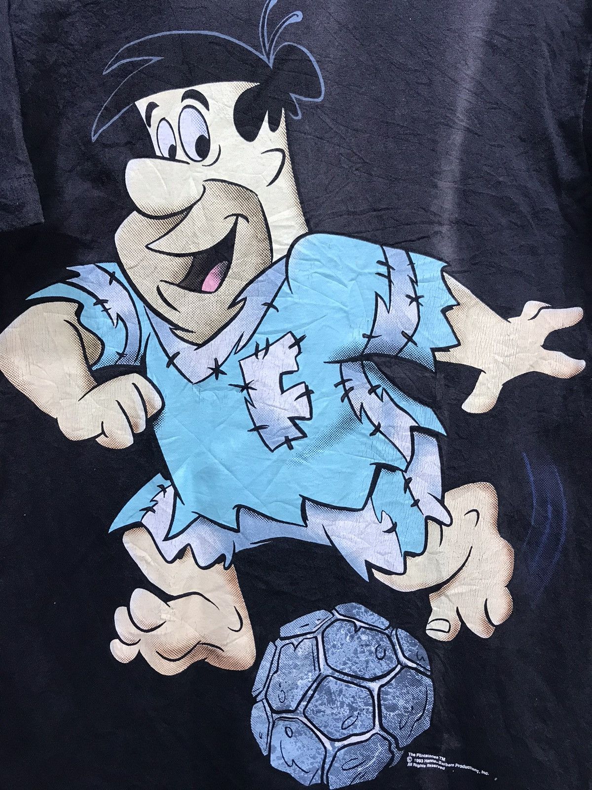 Vintage 90 Mirror Print Flinstones Shirt