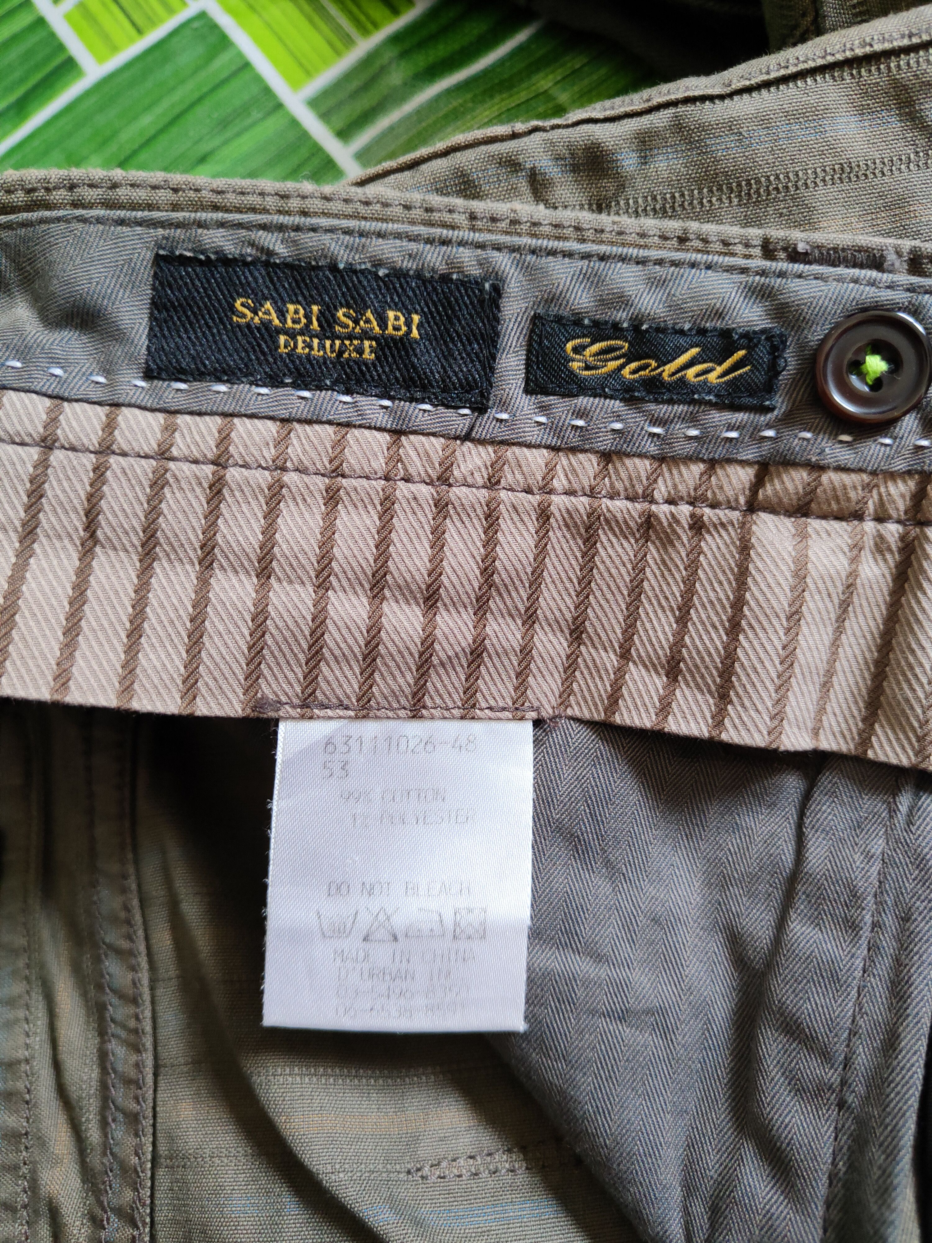 Japanese Brand Gold sabi sabi japan stripe Multipocket Casual Pants #S1477 Size US 31 - 14 Thumbnail