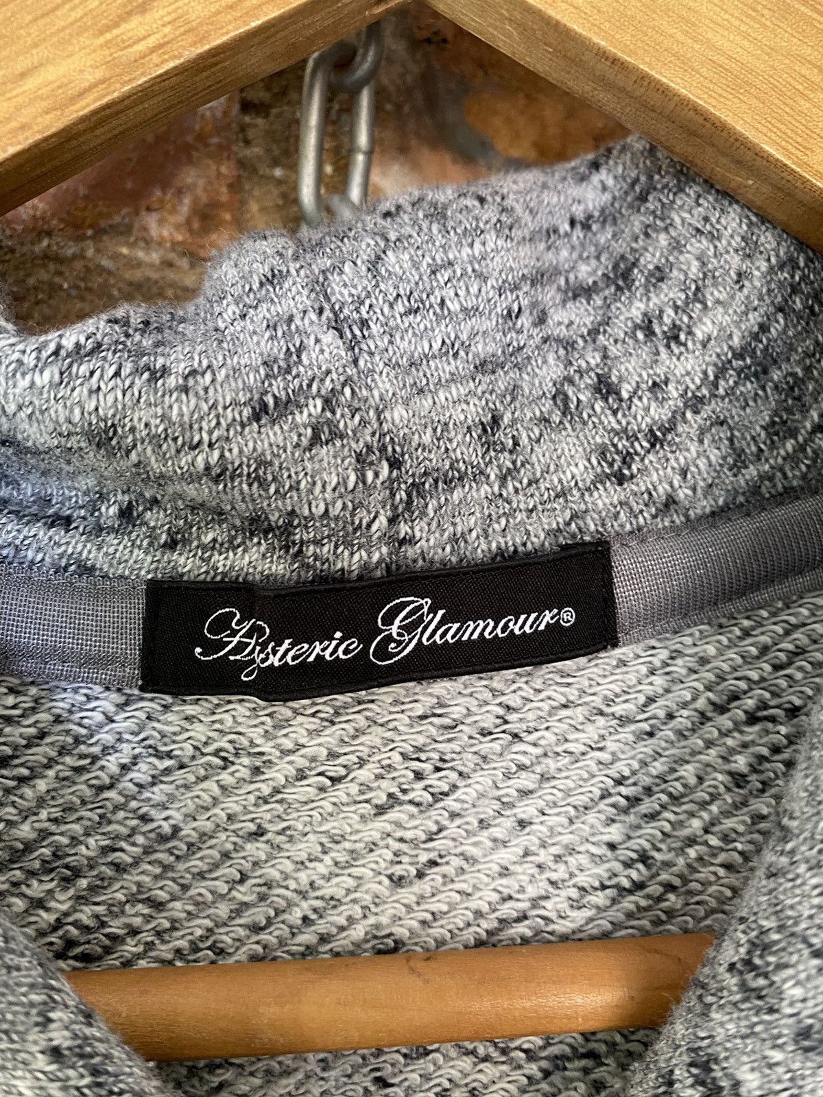 Hysteric Glamour Hysteric Glamour Blend Hybrid sleeve knit hoodie Size S / US 4 / IT 40 - 12 Thumbnail