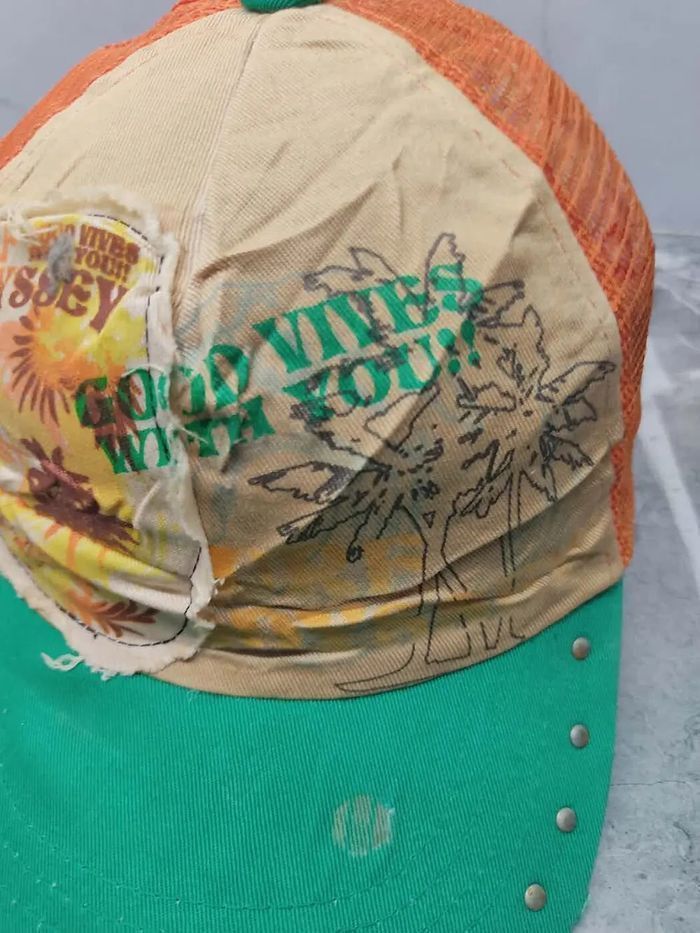Japanese Brand Vintage Surf Style Distressed Style Trucker Hat Cap Size ONE SIZE - 4 Thumbnail