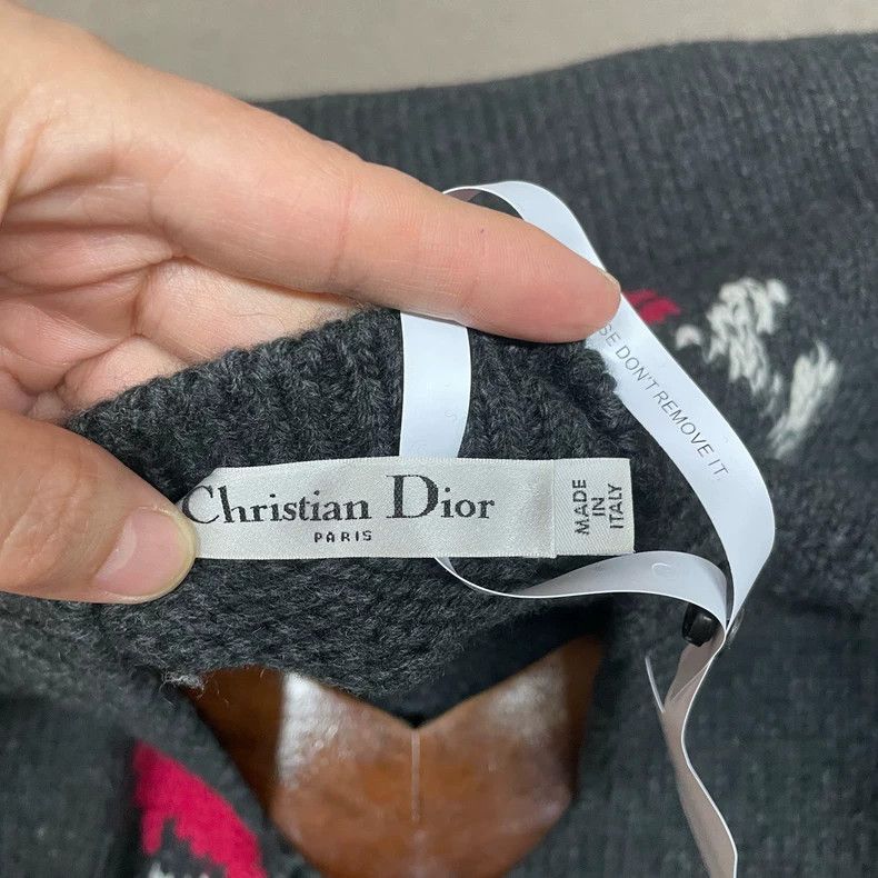 Dior Dior Gray peace dove graffiti sweater Size XS / US 0-2 / IT 36-38 - 5 Thumbnail