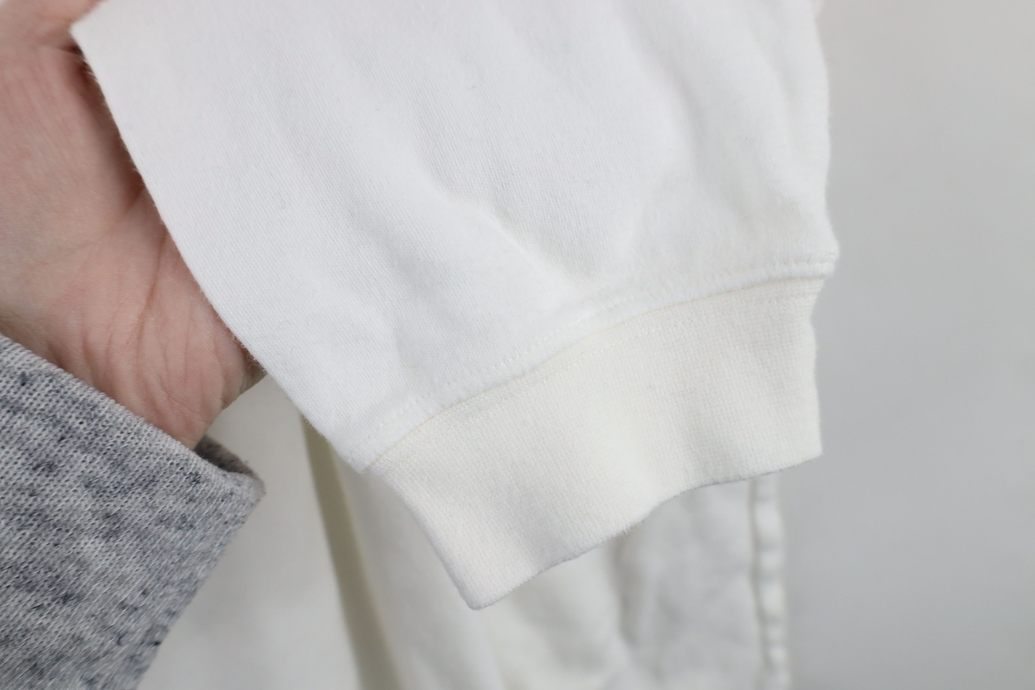 Vintage Vintage 90s Streetwear Long Sleeve Turtleneck T-Shirt White Size US L / EU 52-54 / 3 - 4 Thumbnail
