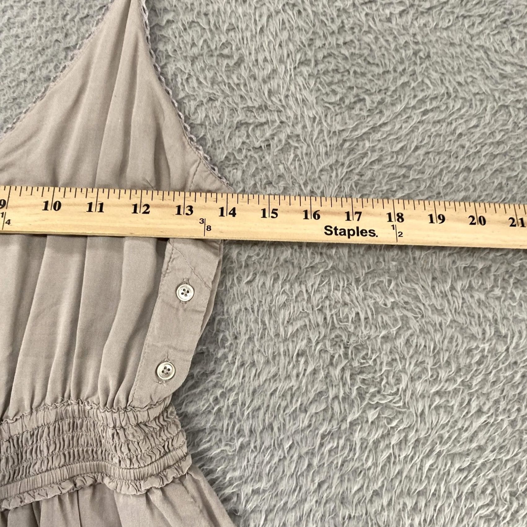 Vintage Wilfred Jumpsuit Womens XXS Beige V Neck Wide Leg Capsule Minimalist Aritzia Size XXS / US 00 / IT 34 - 7 Thumbnail