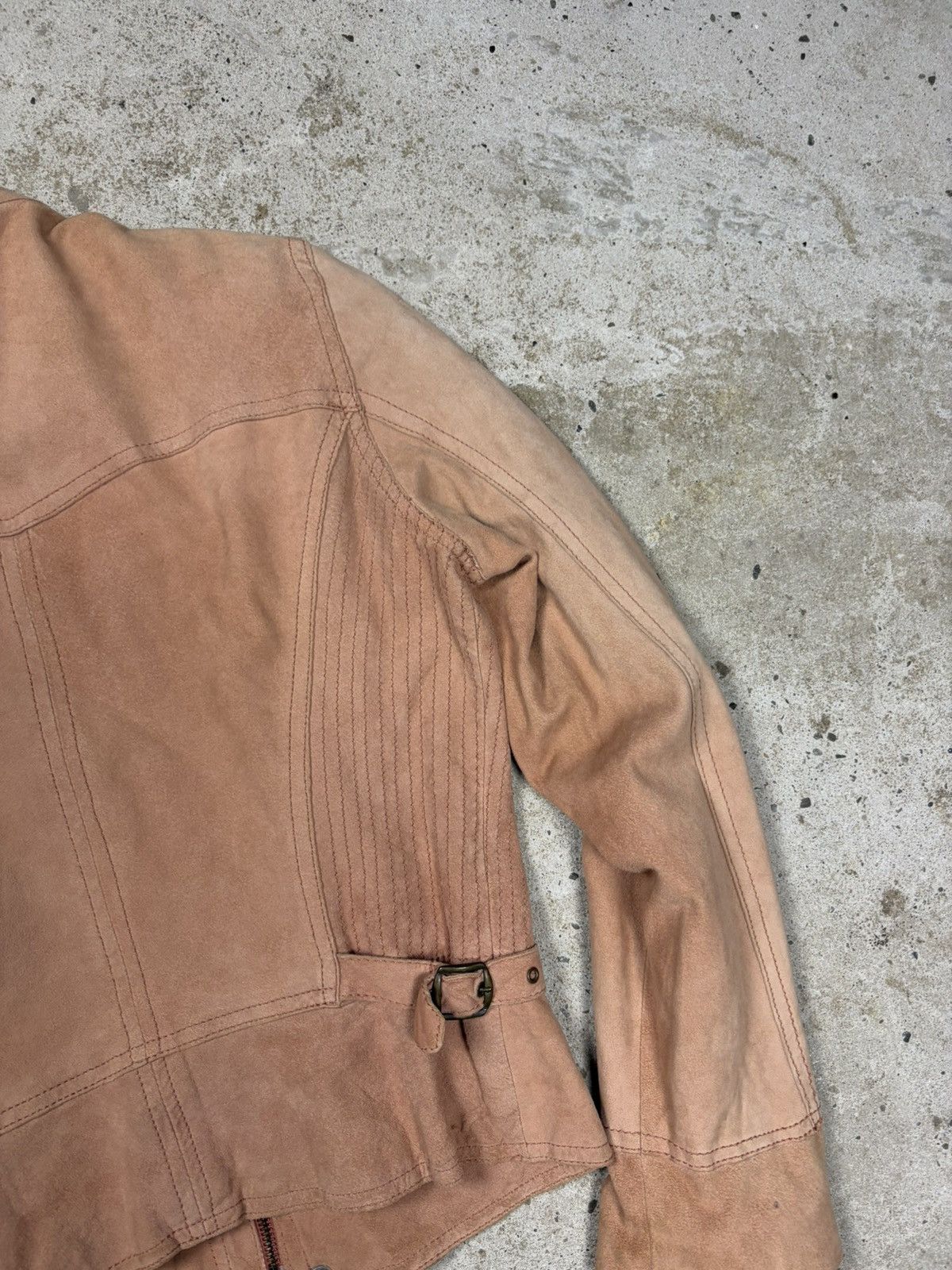 Dolce & Gabbana Vintage 2000s Dolce & Gabbana Suede Leather Utility Jacket Size M / US 6-8 / IT 42-44 - 23 Thumbnail