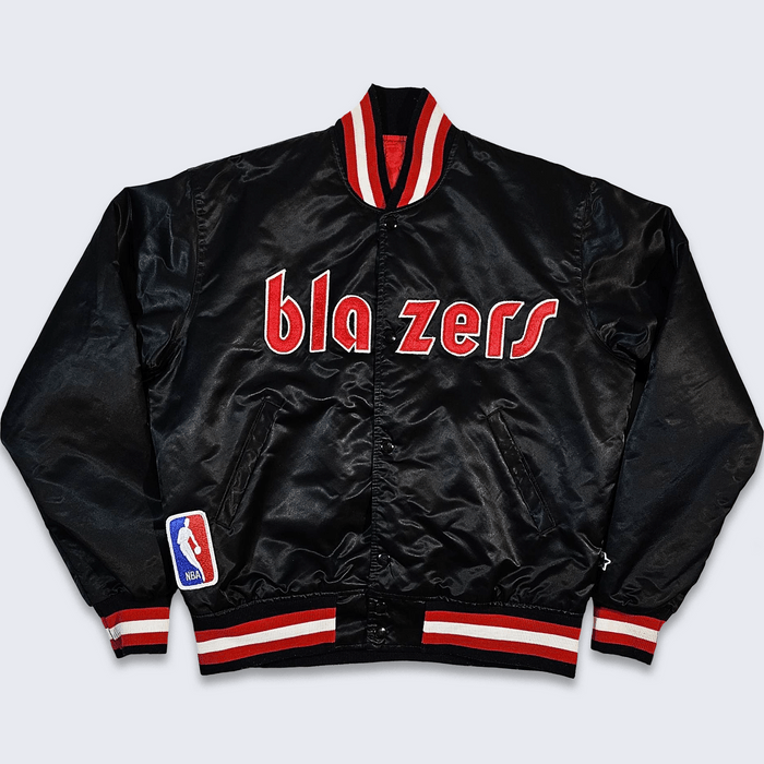 Vintage 90s Starter NBA Portland Trail Blazers Satin basketball Jacket Sz  Large