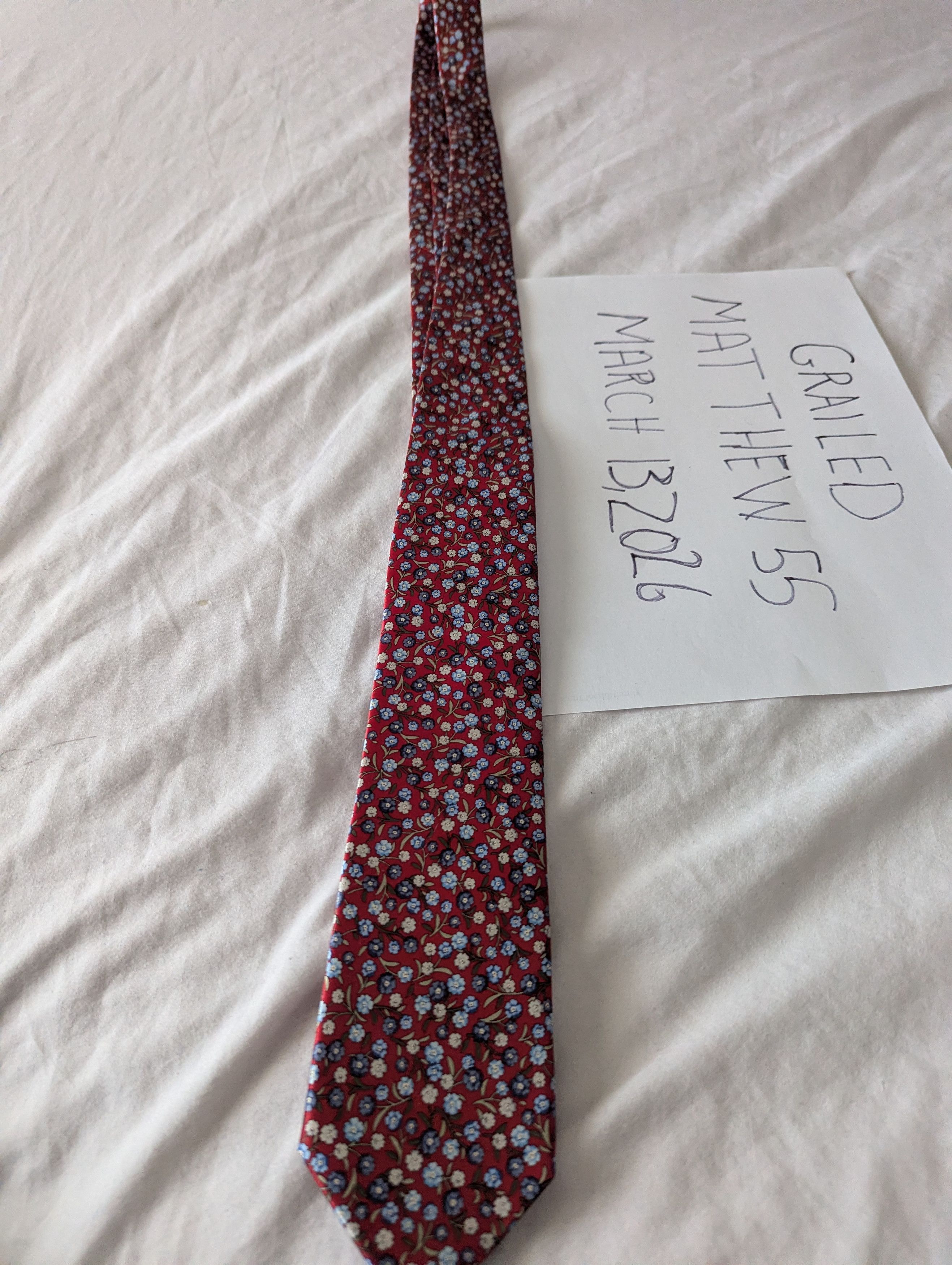 Neiman Marcus Silk tie by Neiman Marcus Size ONE SIZE - 5 Thumbnail