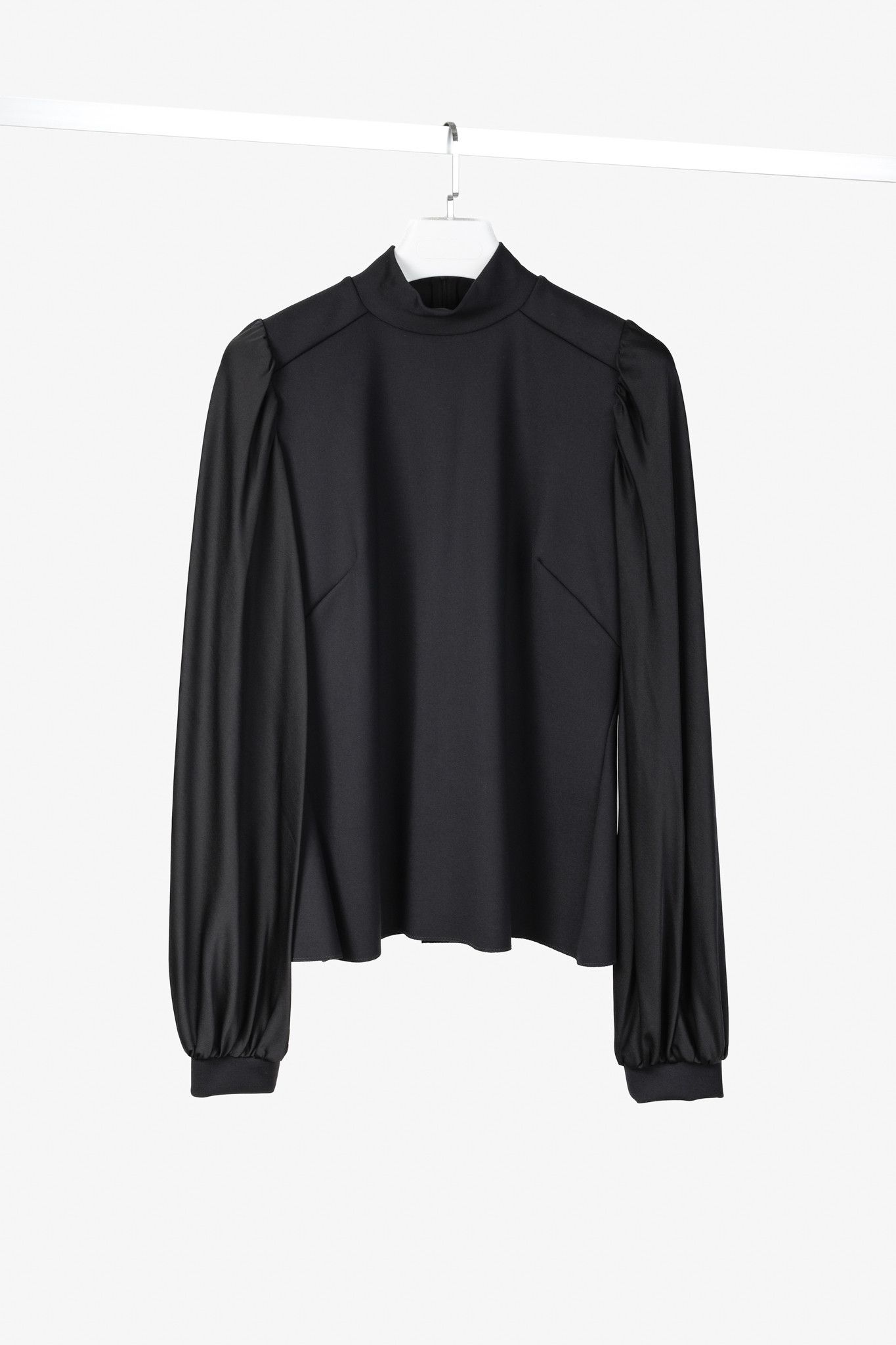 Marie Saint Pierre Marie Saint Pierre NopulsionBishop-Sleeve Mock Neck Top Size XL / US 12-14 / IT 48-50 - 1 Thumbnail