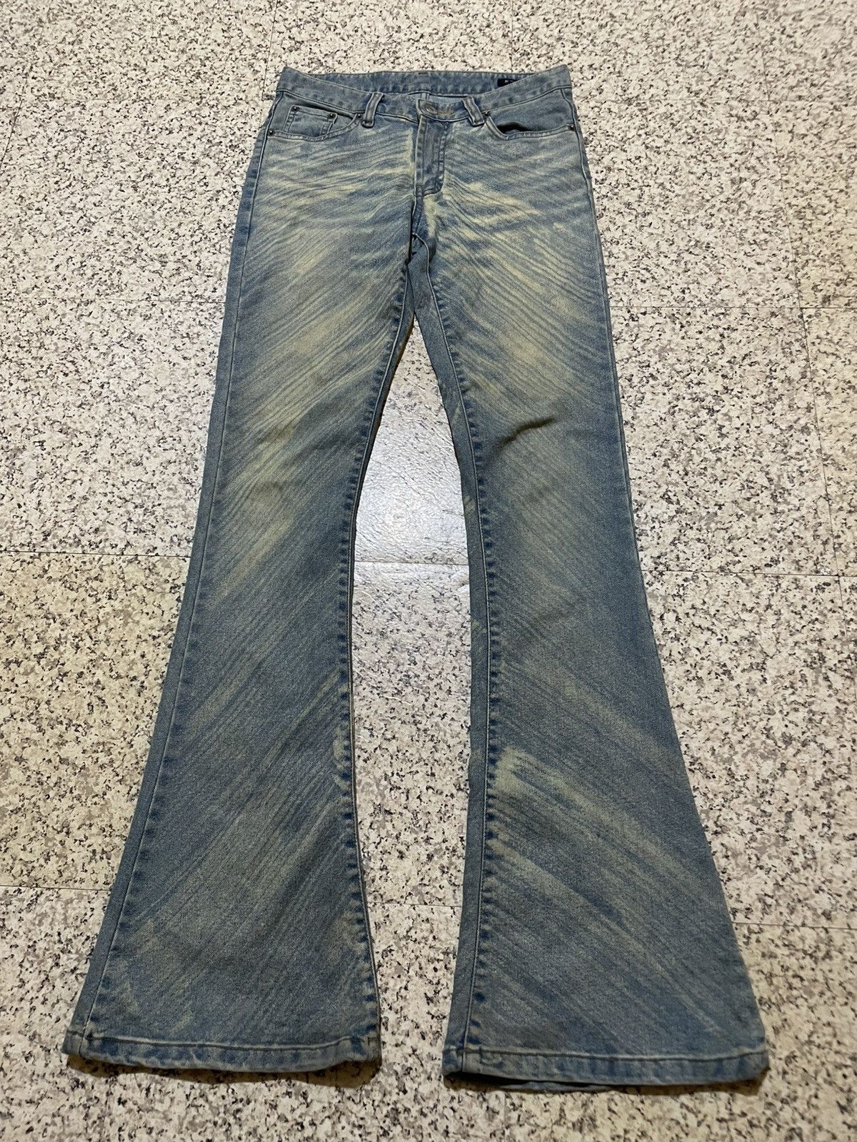 EGOIST Vintage EGOIST Y2K Sand Wash Flare Denim Pants LGB Style Size 27" / US 4 / IT 40 - 1 Thumbnail