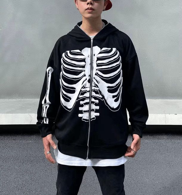 Japanese Brand Skeleton Graphic Pullover Hoodie Size US L / EU 52-54 / 3 - 3 Thumbnail