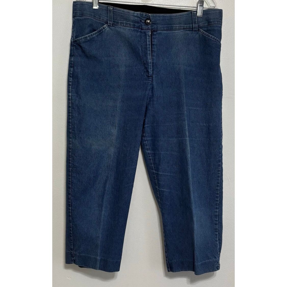 Other Kim Rogers Blue Denim Capri Pants Size 14 Size 36" / US 14 / IT 50 - 1 Thumbnail