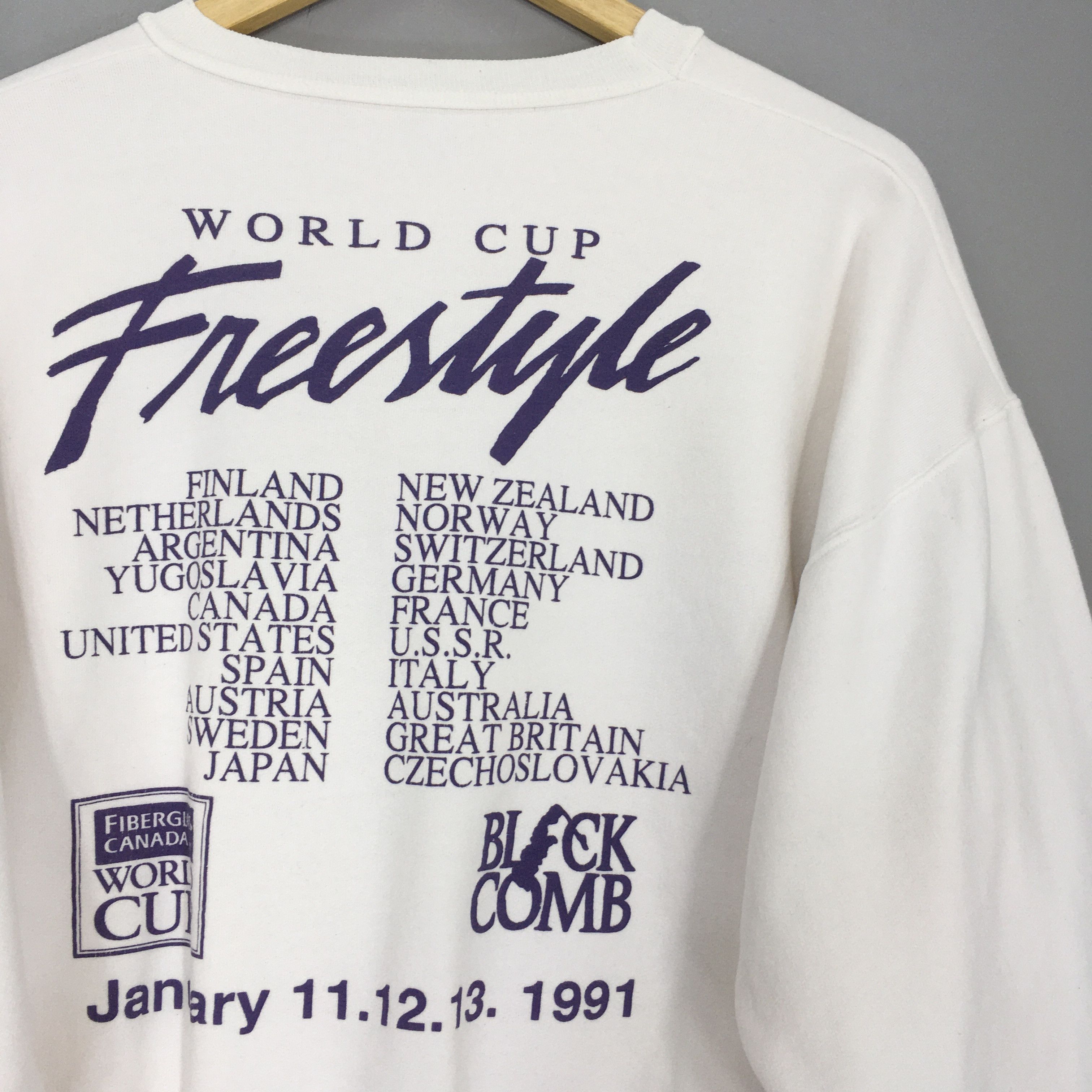 Beauty Beast × Vintage Vintage 90s Freestyle Ski World Cup Sweatshirt Large Size US L / EU 52-54 / 3 - 10 Thumbnail