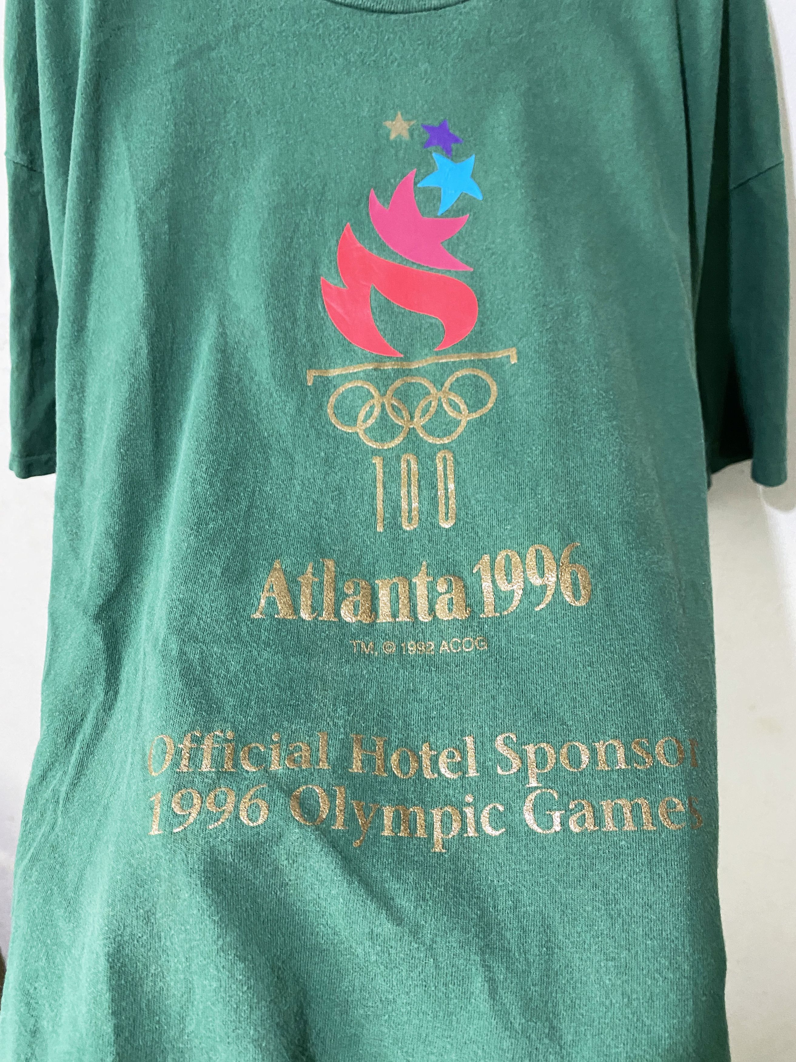 USA Olympics × Vintage Vintage 1996 Atlanta Summer Olympics Shirt Size US XL / EU 56 / 4 - 2 Thumbnail