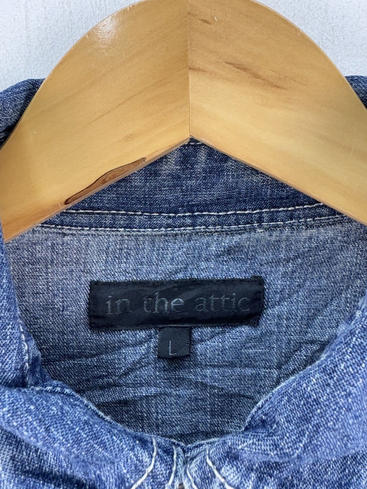 In The Attic Vintage In The Attic Denim Jacket Chambray fits M Size US M / EU 48-50 / 2 - 4 Thumbnail