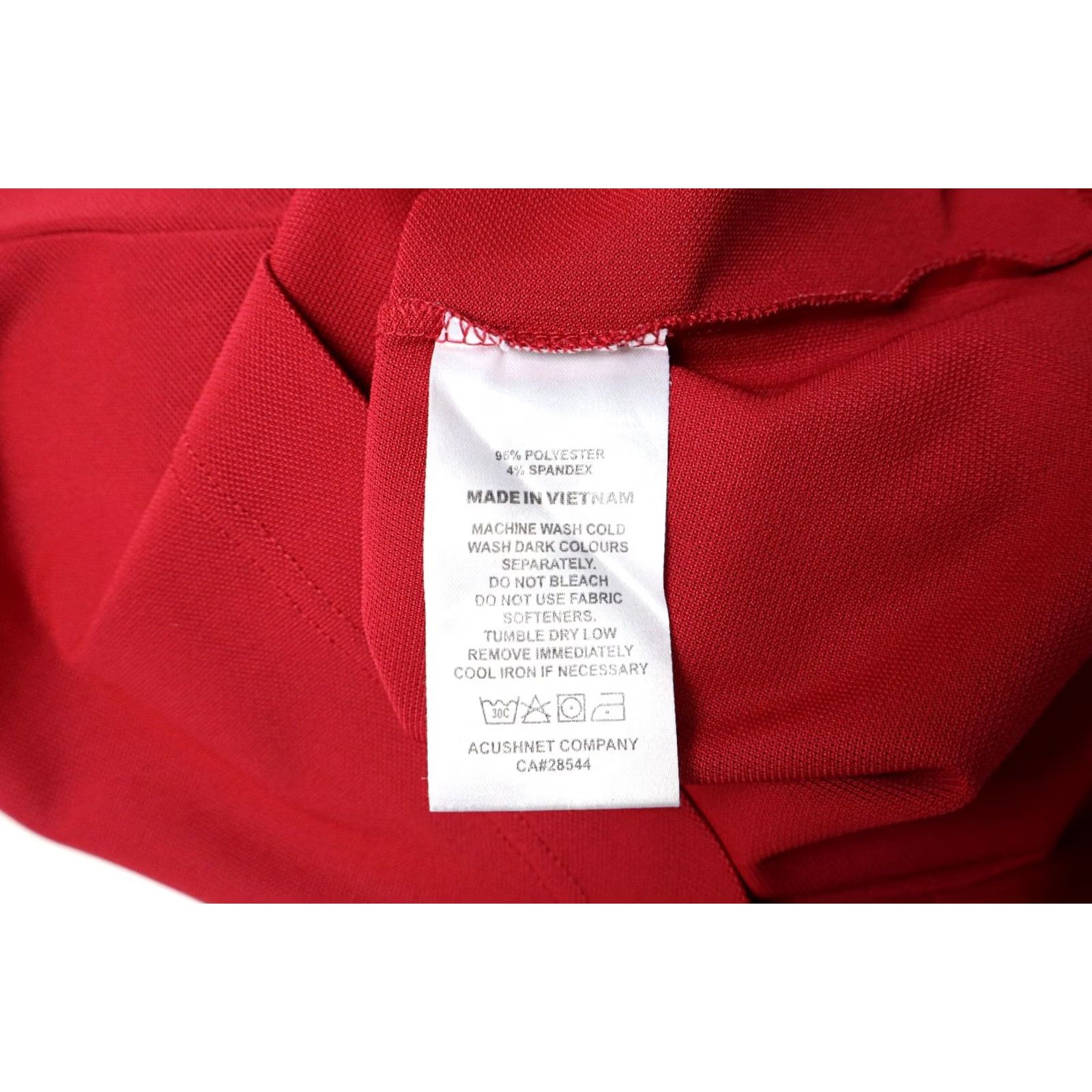 Footjoy Footjoy Athletic Fit Polo Short Sleeve T-shirt Men SMALL Red Logo Collared Athletic Sport Shirt Size US S / EU 44-46 / 1 - 6 Thumbnail