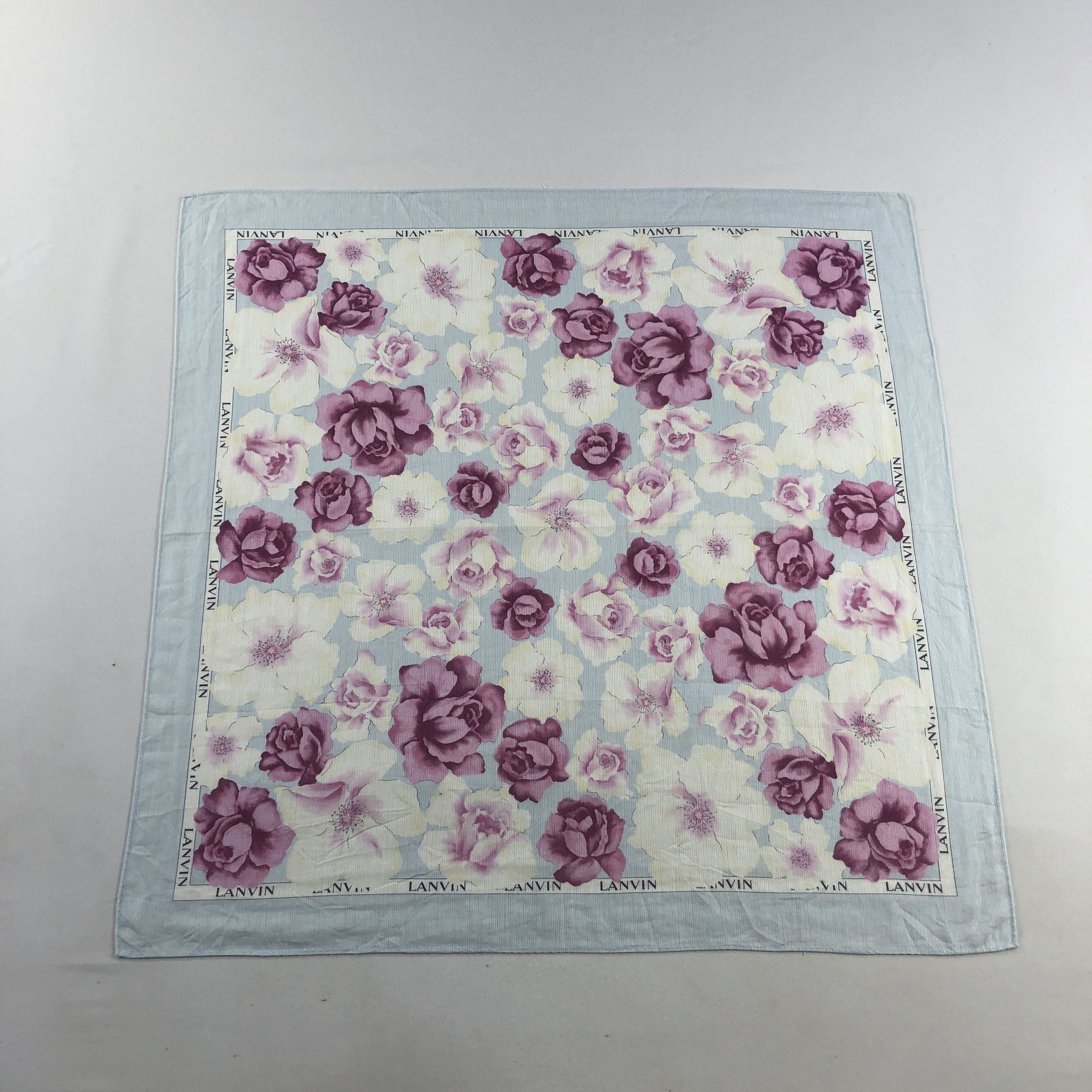 Lanvin × Vintage Lanvin Handkerchief Neckerchief Bandana H2539 Size ONE SIZE - 1 Thumbnail