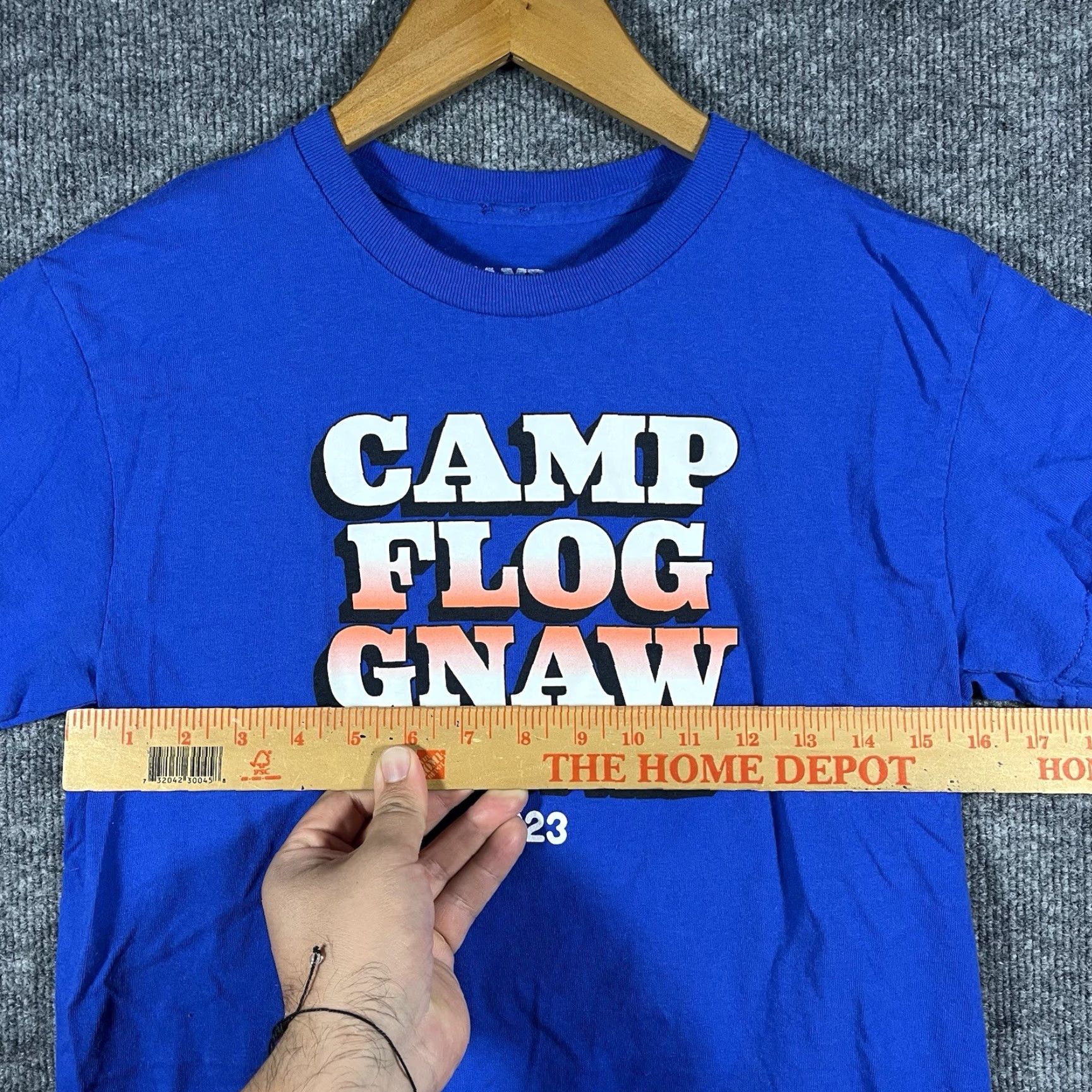 Golf Wang VINTAGE Camp Flog Gnaw Carnival 2023 Tyler The Creator Golf Wang T-Shirt Small Employee Camp Flog Gnaw Blue S Men Shirt Mens Size US S / EU 44-46 / 1 - 5 Thumbnail