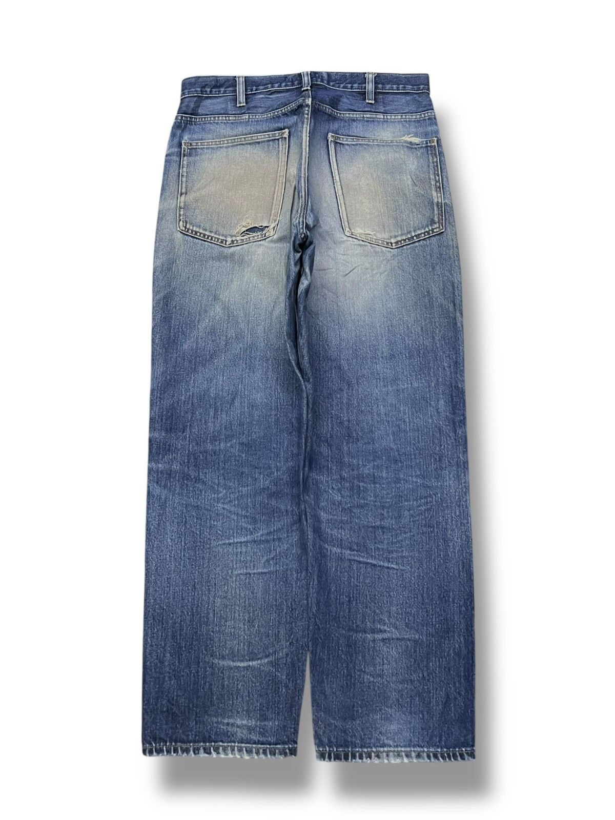 Uniqlo Vintage Uniqlo Japan - Faded Mud Wash, Distressed Denim Size US 32 / EU 48 - 3 Thumbnail