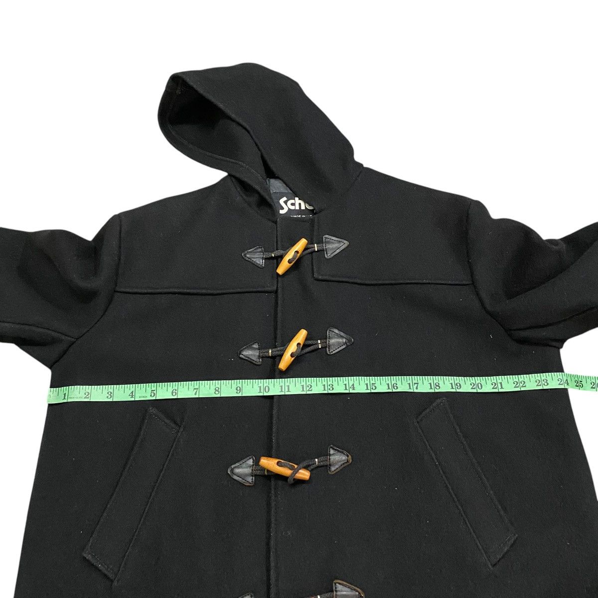 Schott × Vintage Vintage Schott Duffle Coat Toggle Button Wool Hoodie Jacket Size US M / EU 48-50 / 2 - 10 Thumbnail