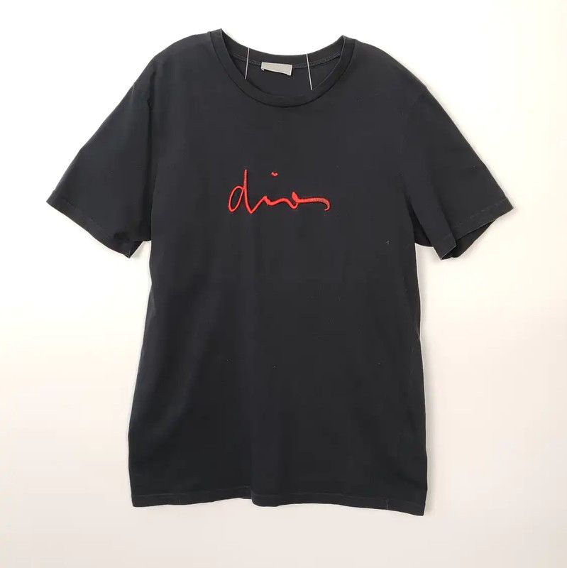 Dior Dior Black Cotton Men's T-Shirt 0089 Size US L / EU 52-54 / 3 - 1 Thumbnail
