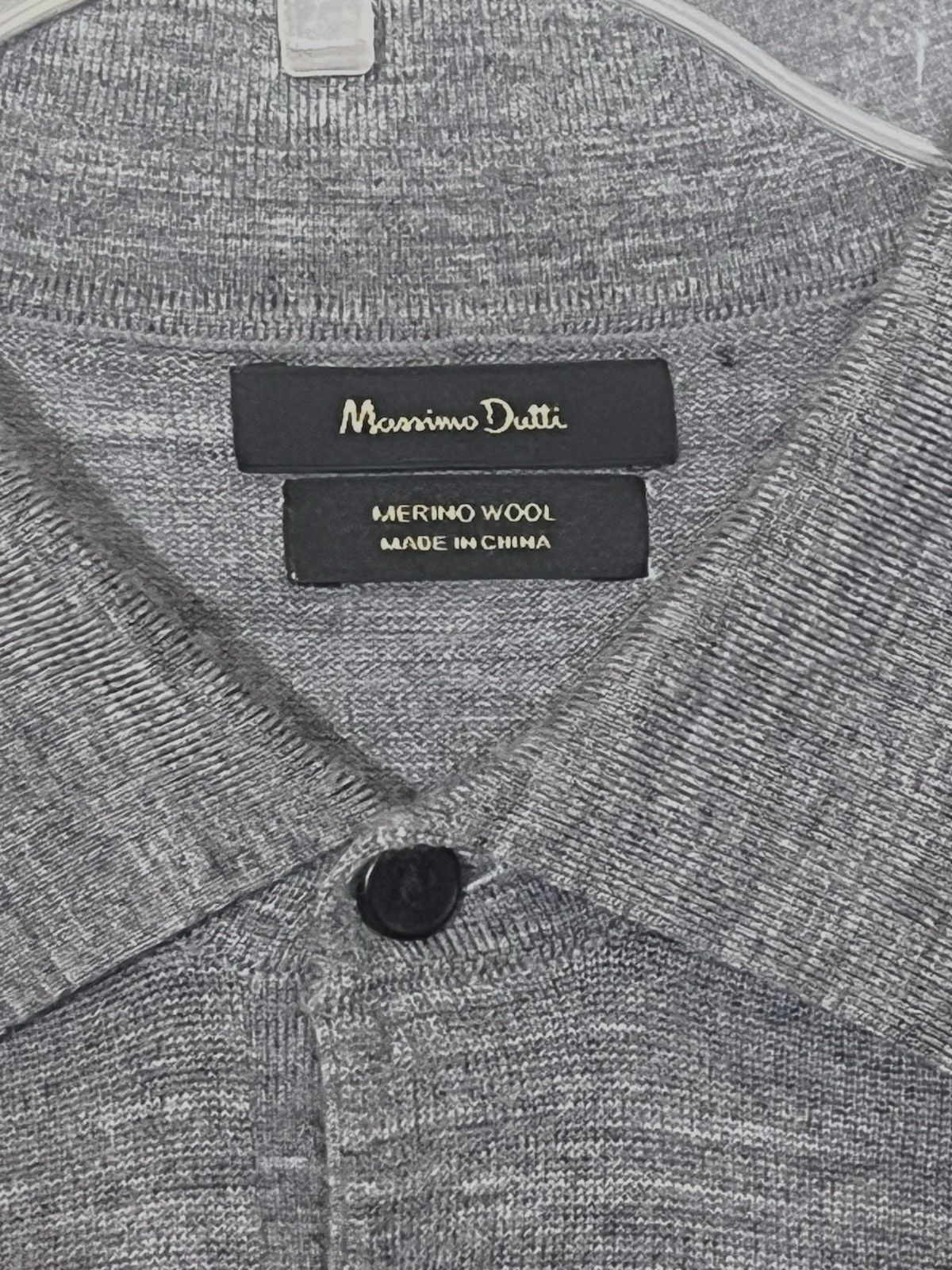 Massimo Dutti Massimo Dutti Gray Merino Wool Polo Sweater Size US M / EU 48-50 / 2 - 4 Thumbnail
