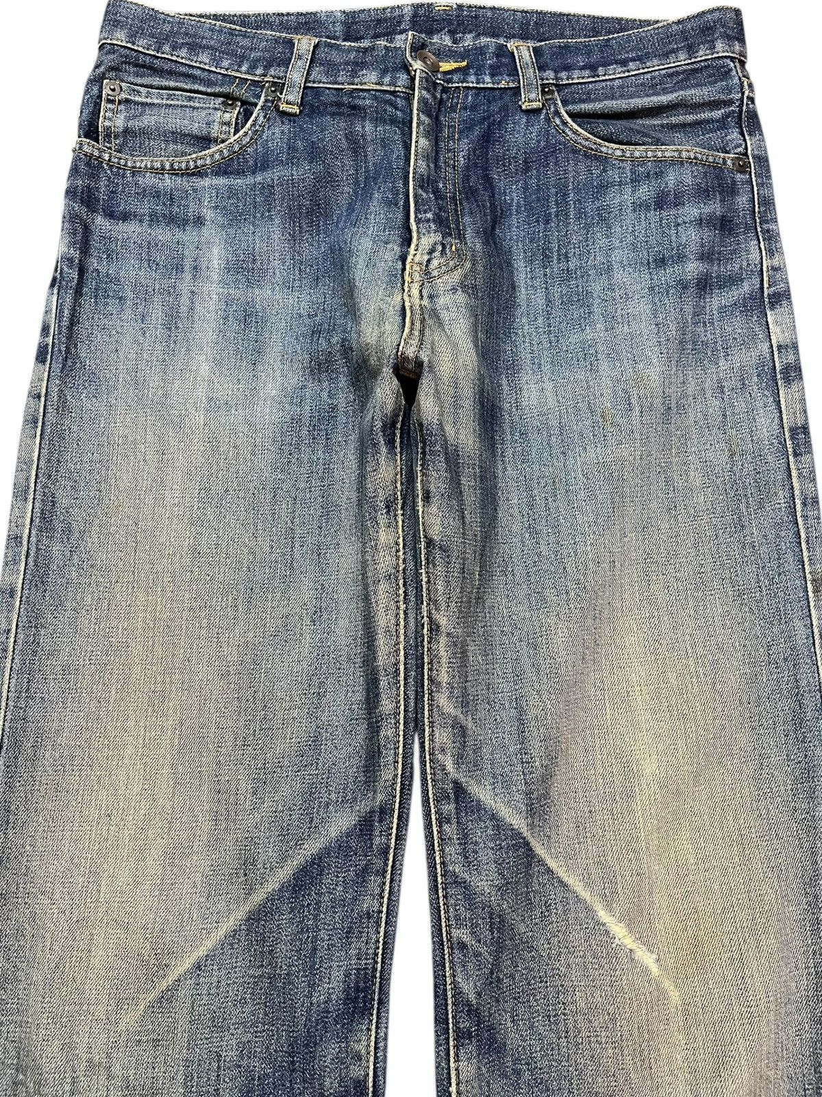 Uniqlo Vintage Uniqlo Mudwash Whiskers Denim Size US 31 - 2 Thumbnail