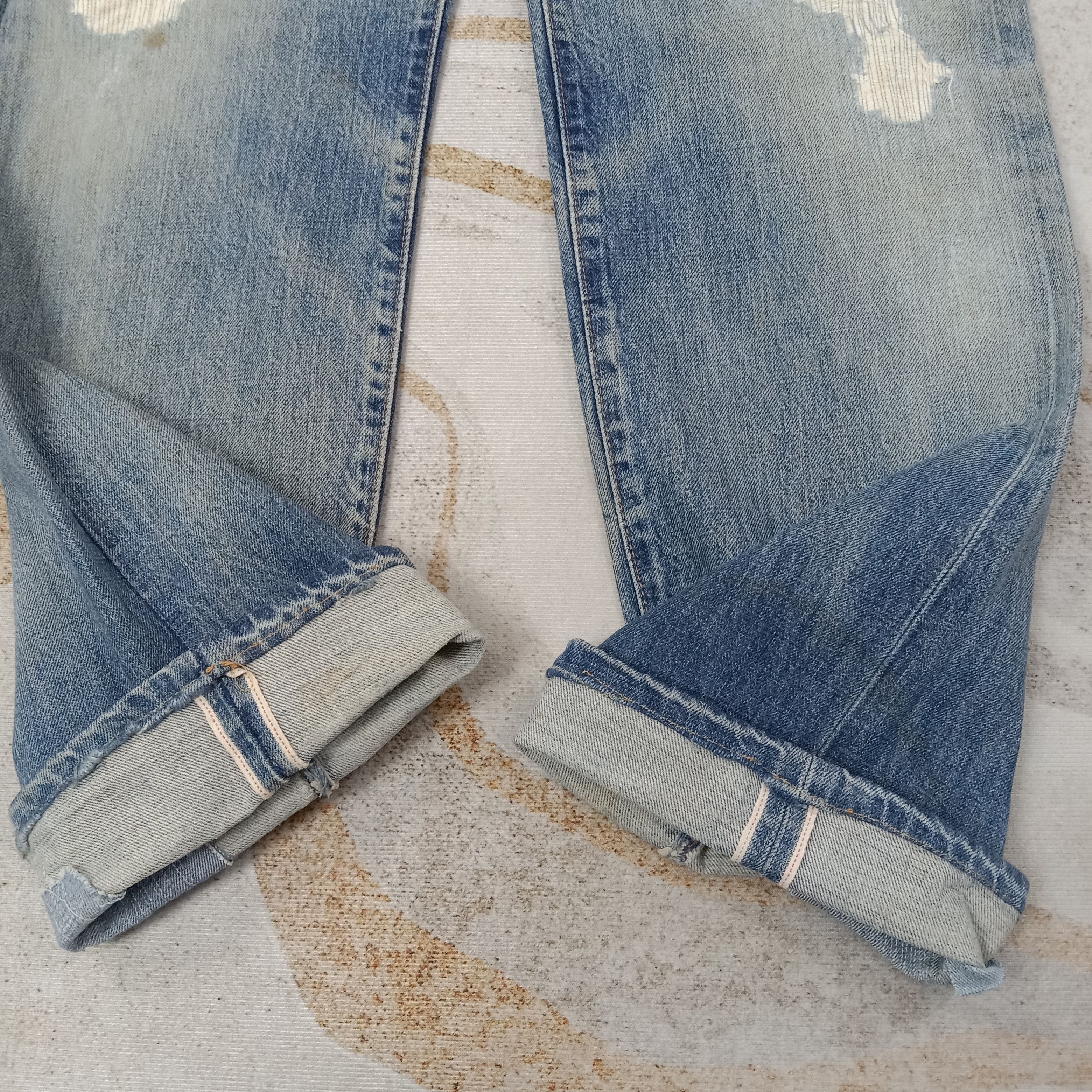 Levi's Levi's 502 Selvedge Distressed Big E Denim Jeans C258N17 Size US 29 - 5 Thumbnail