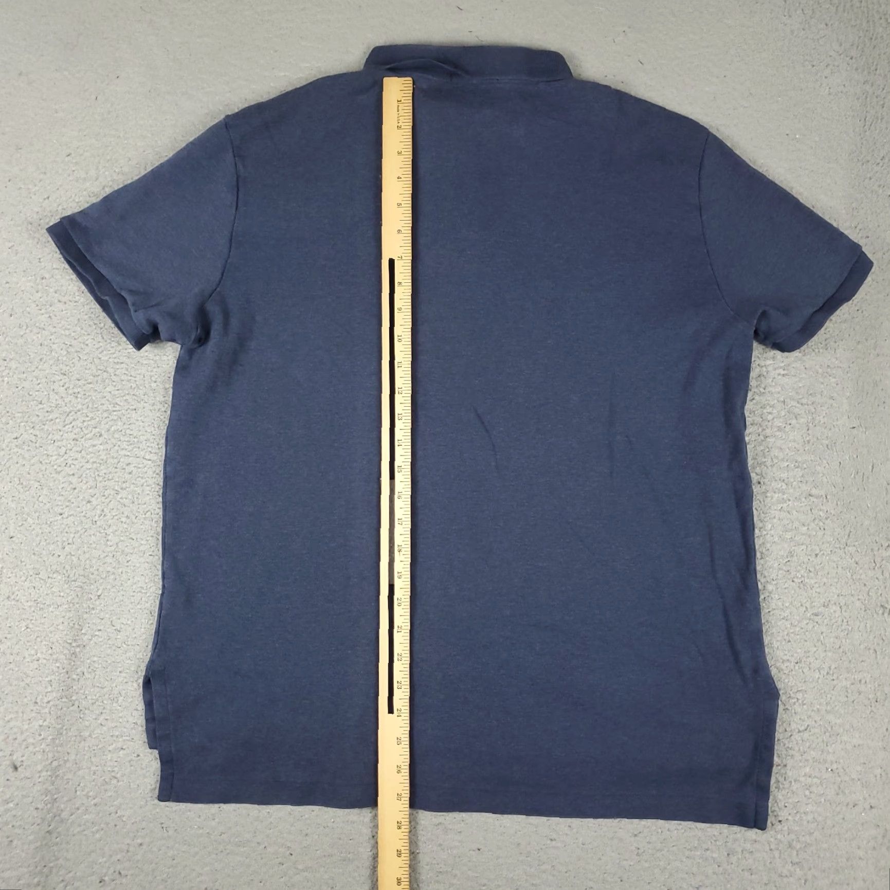 Ralph Lauren VINTAGE Ralph Lauren Polo Shirt Mens XL Blue Solid Short Sleeve Casual Preppy Size US XL / EU 56 / 4 - 4 Thumbnail